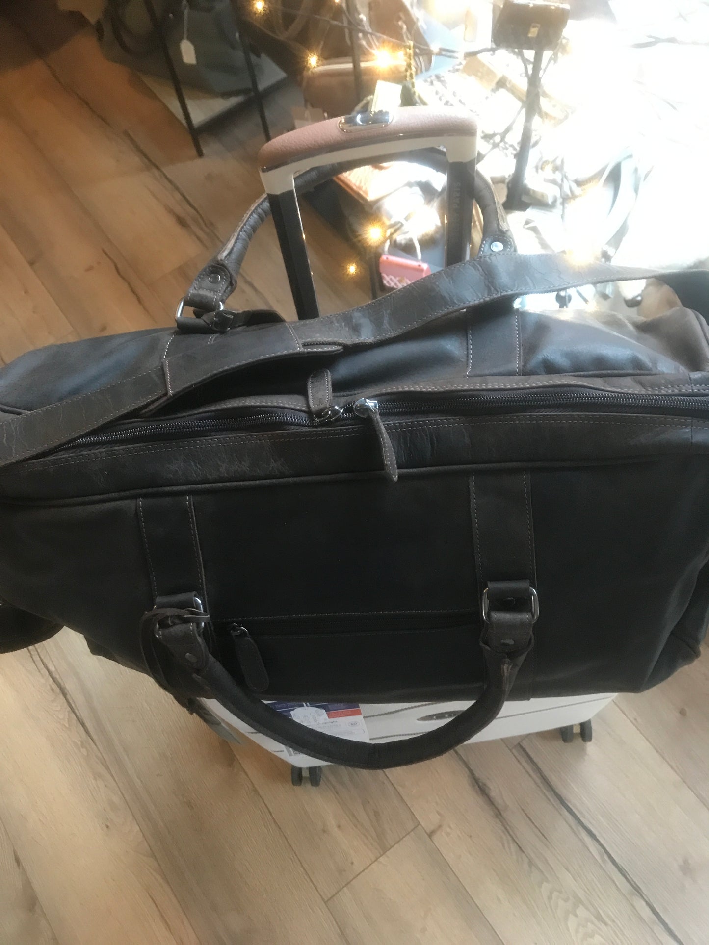 Sac de voyage en cuir vintage brun - Greenwood