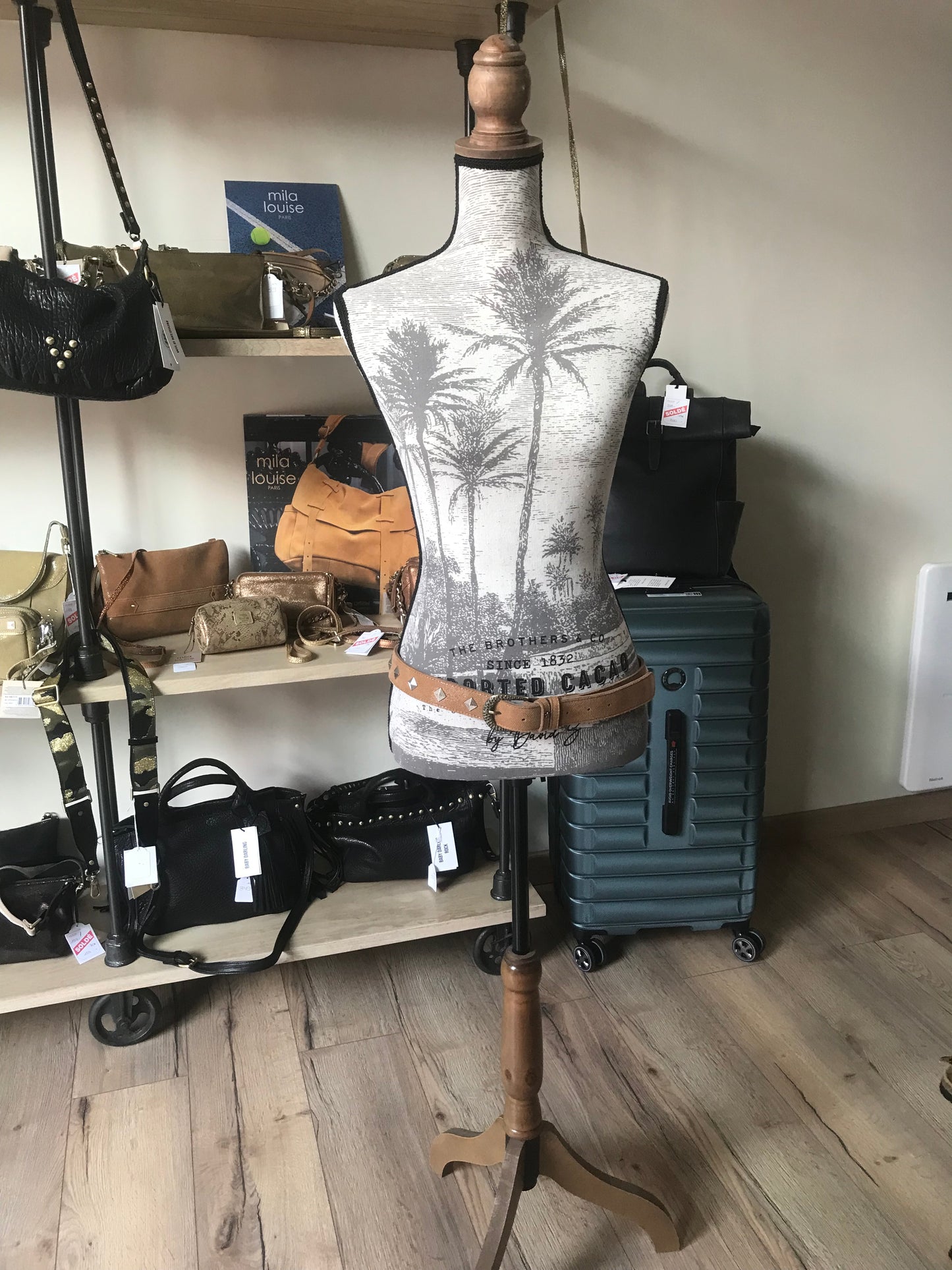 Ceinture en cuir Mila Louise camel