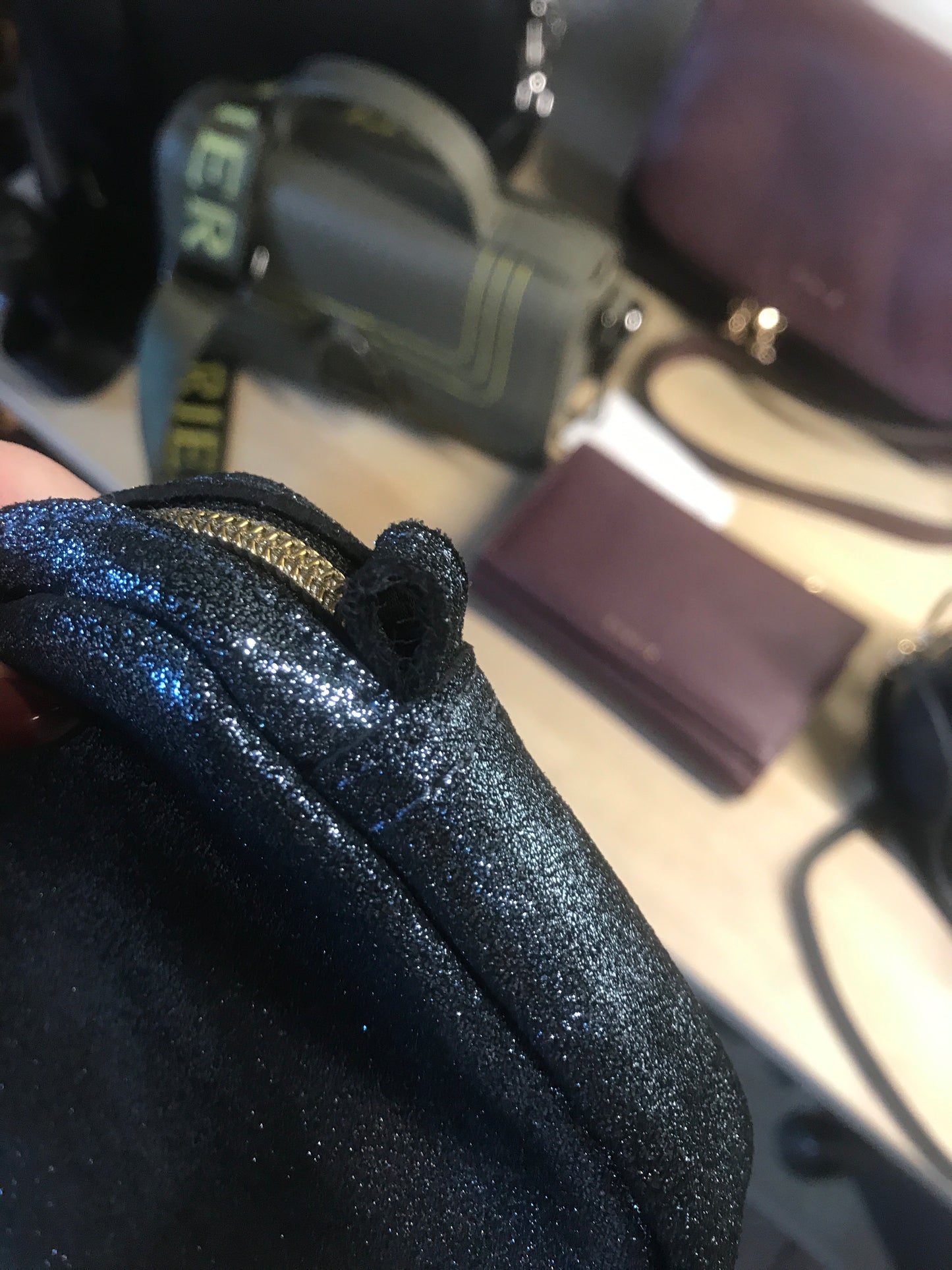 Pochette Trott X Opulence Bleu irisé - Mila Louise