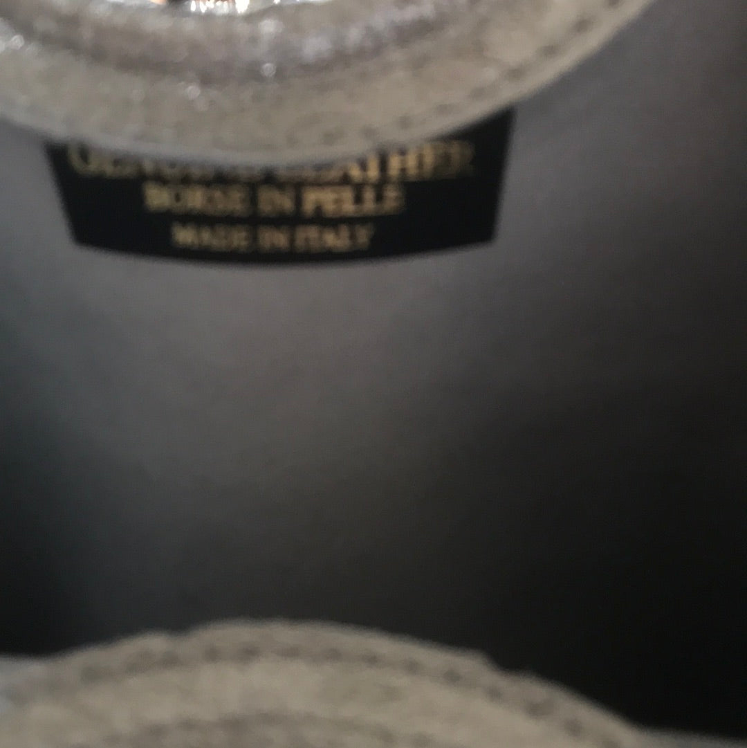 Sac 3 en 1 en cuir argenté