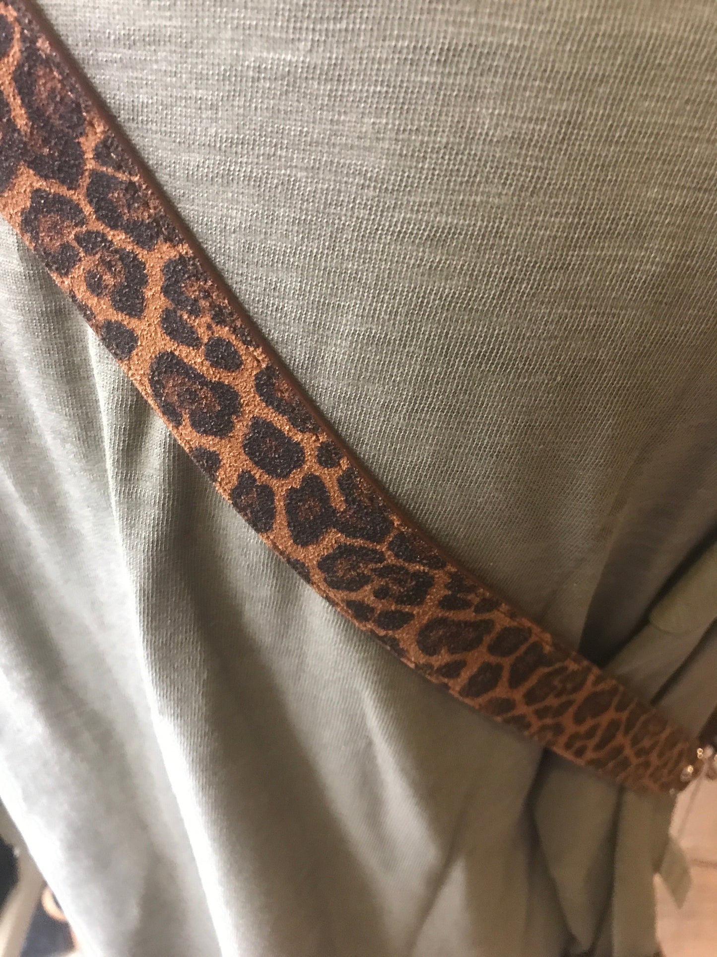 Bandoulière léopard Cognac - Lancaster -