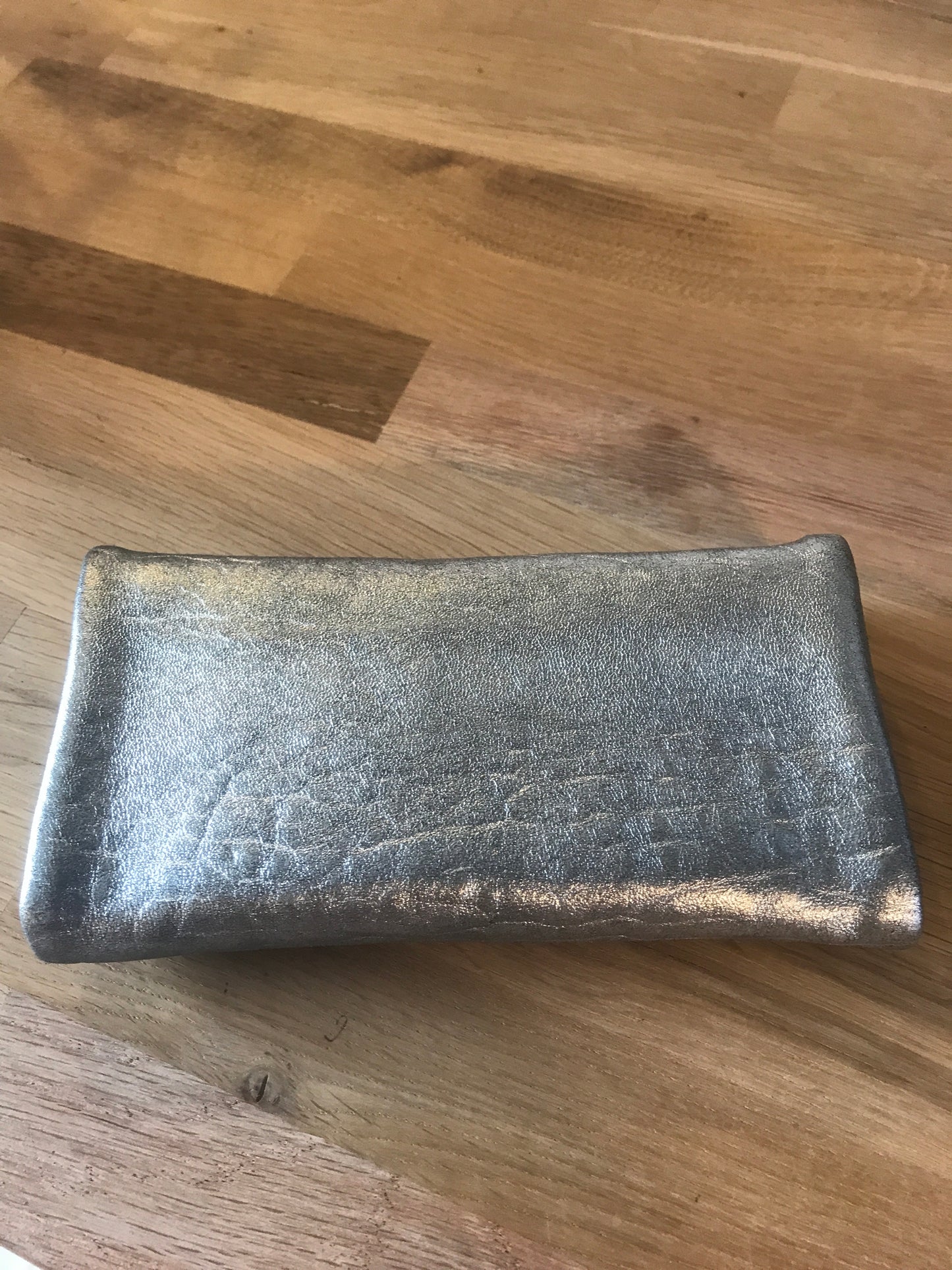 Trousse à bijoux en cuir Argenté - Virginie Darling