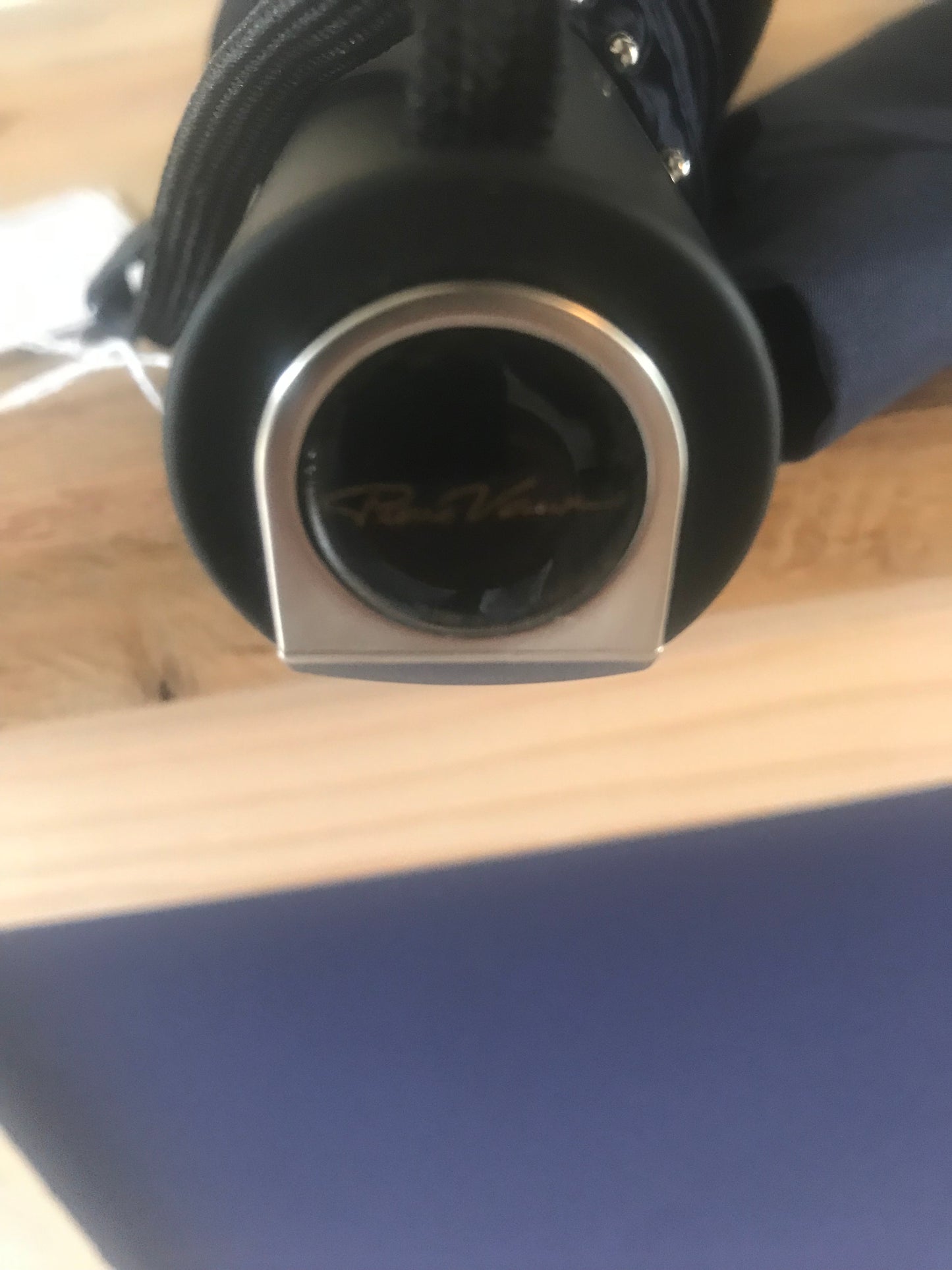 Parapluie pliant automatique navy Pierre Vaux