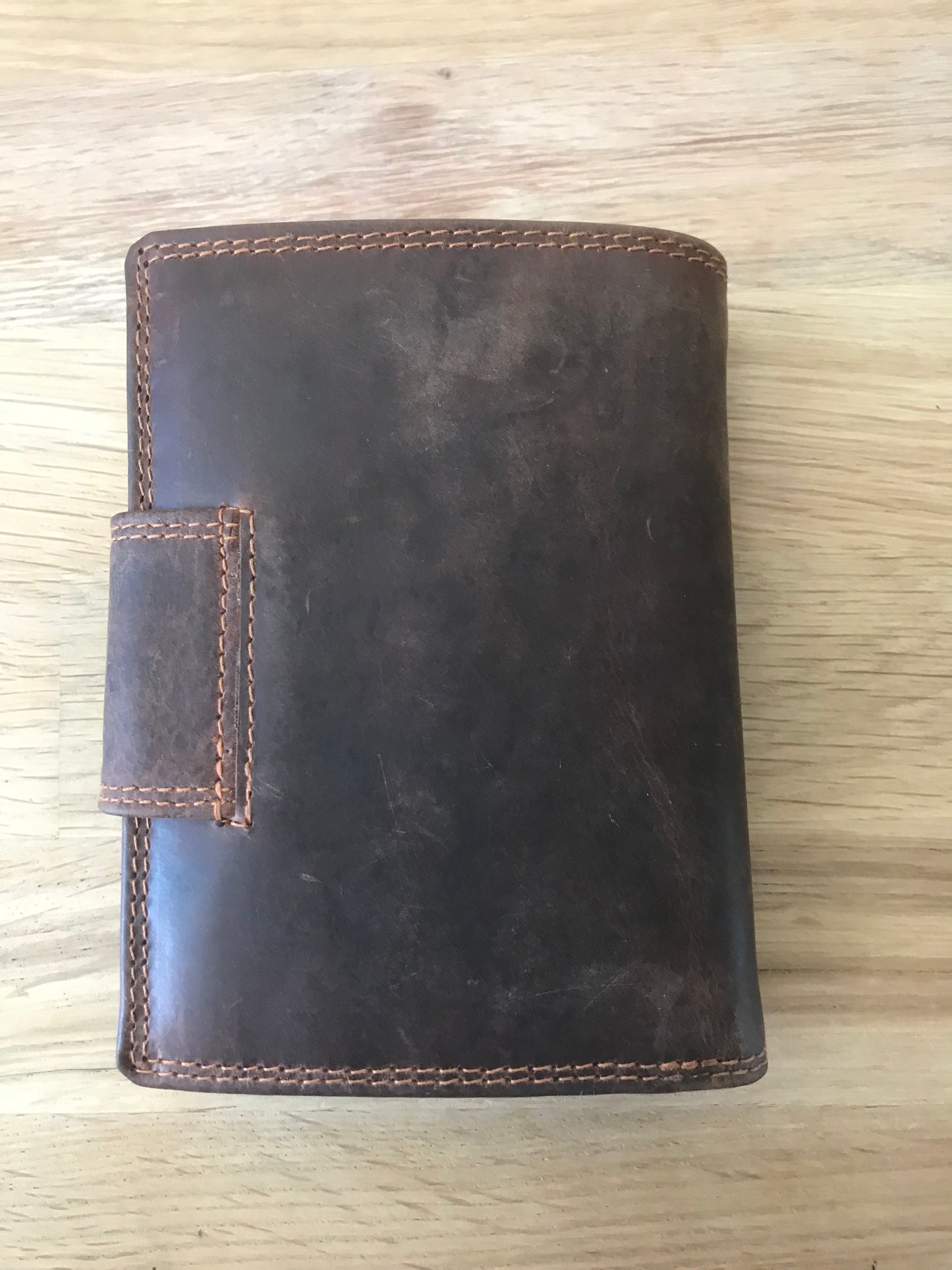 Portefeuille en cuir vintage GREEN WOOD