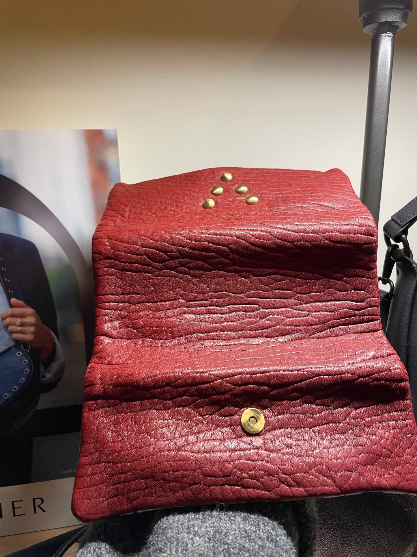 Trousse à bijoux en cuir Rouge Passion - Virginie Darling