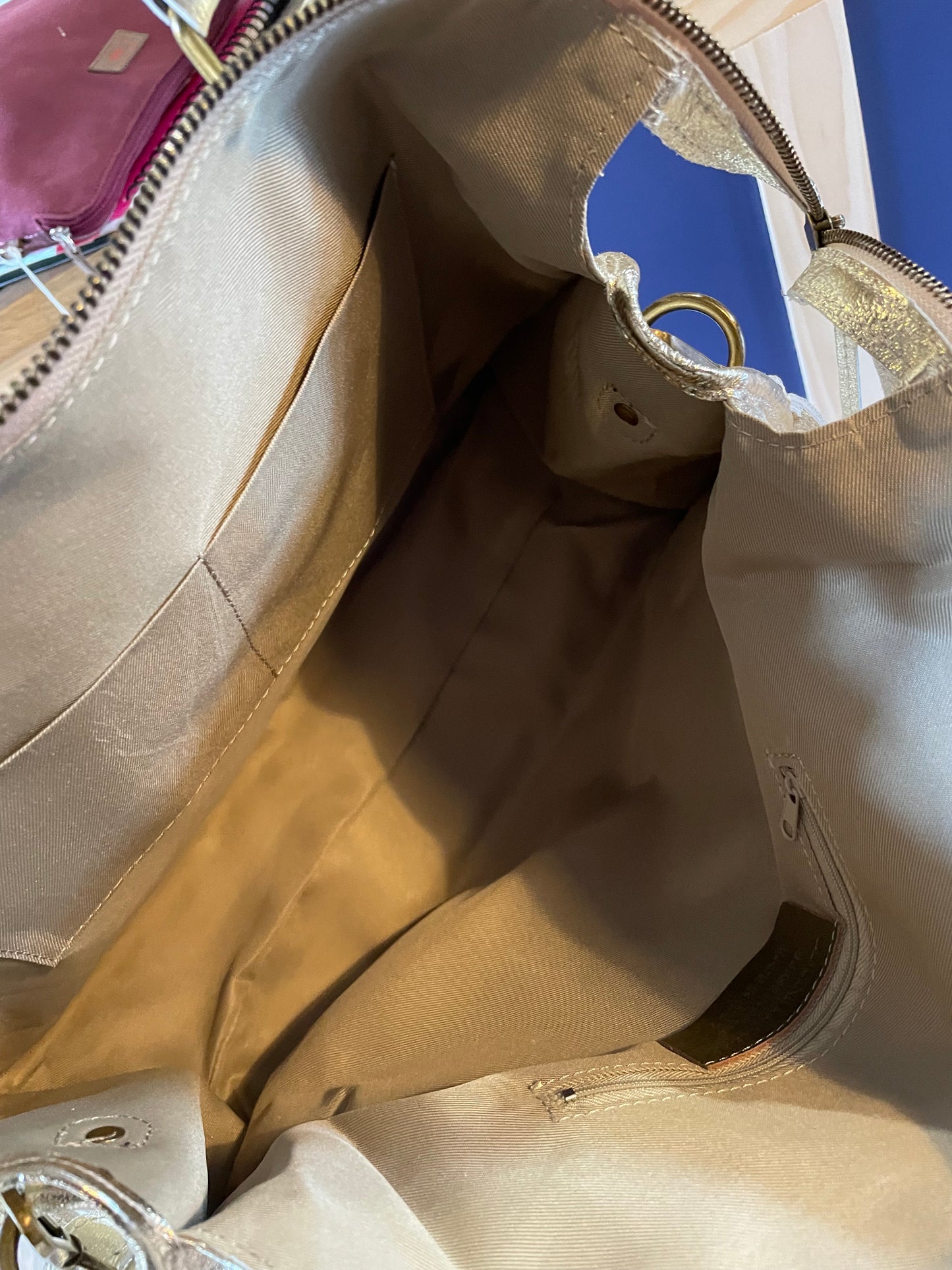 Sac Amandine argent grand format