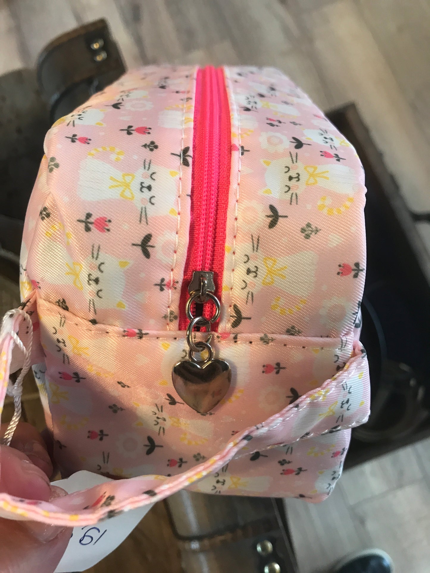 Trousse de toilette chats, coloris rose - Yuko.B