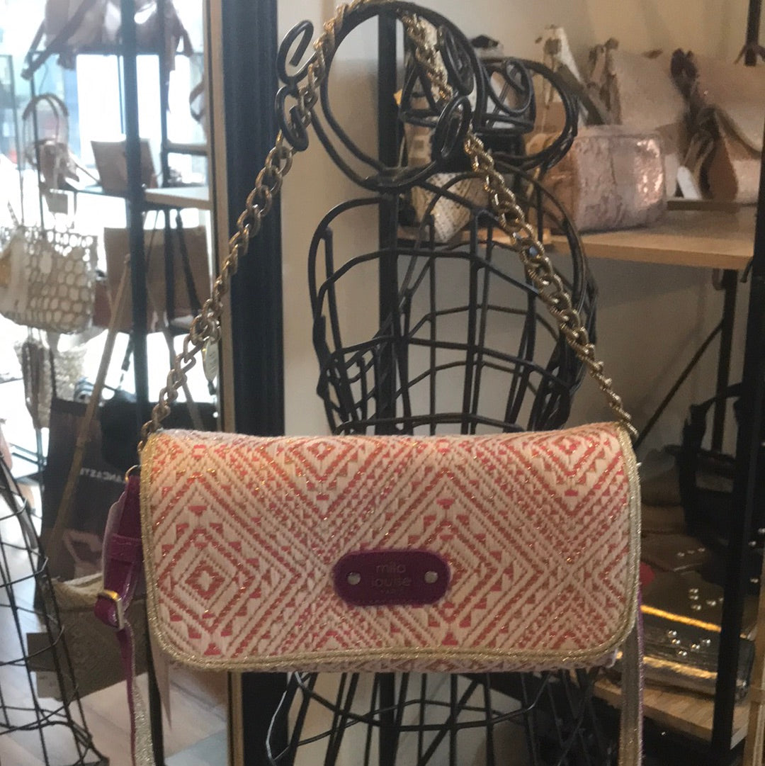 Petit sac, pochette - Philana Los - coloris Cassis Mila Louise