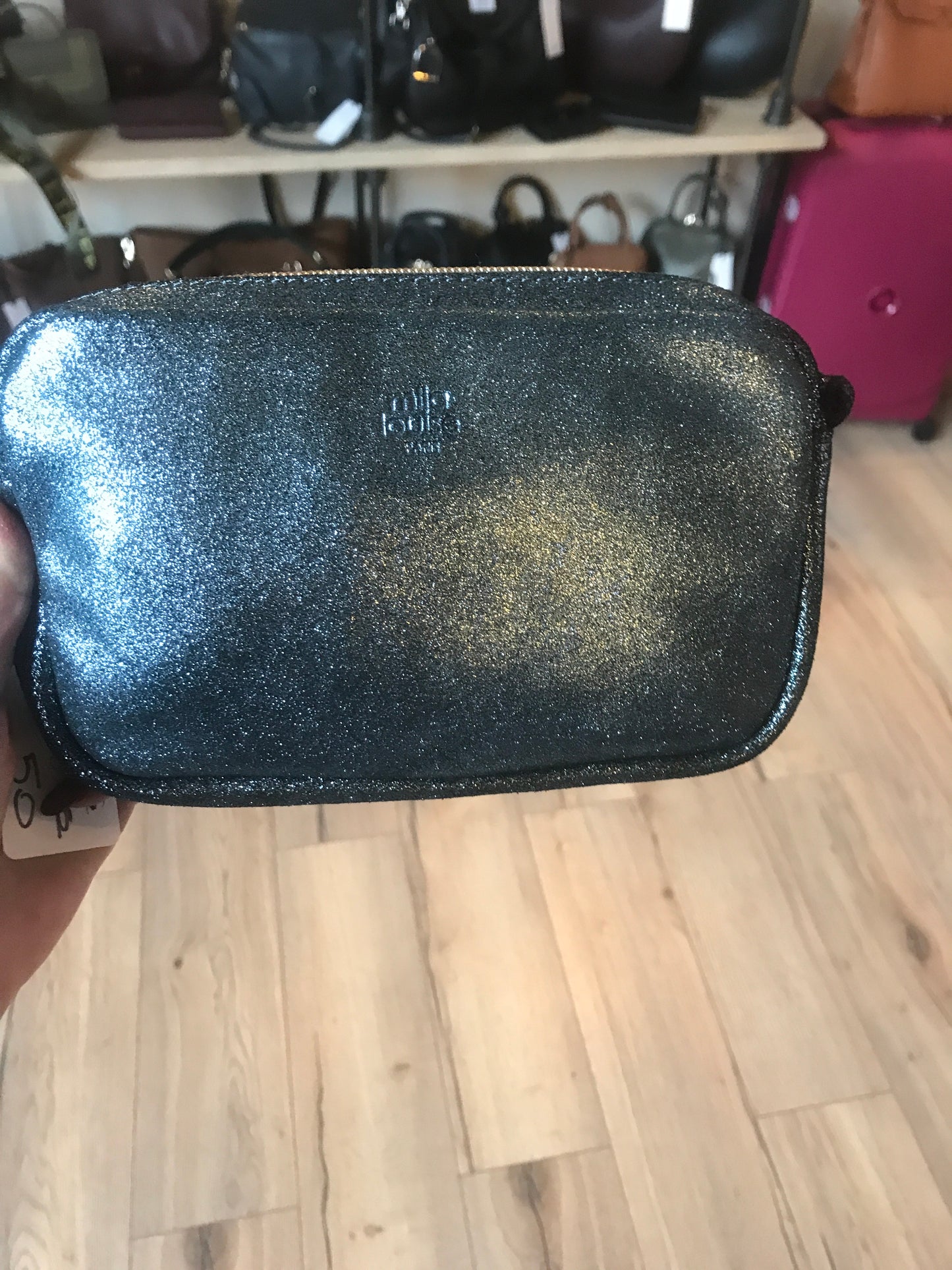 Pochette Trott X Opulence Bleu irisé - Mila Louise