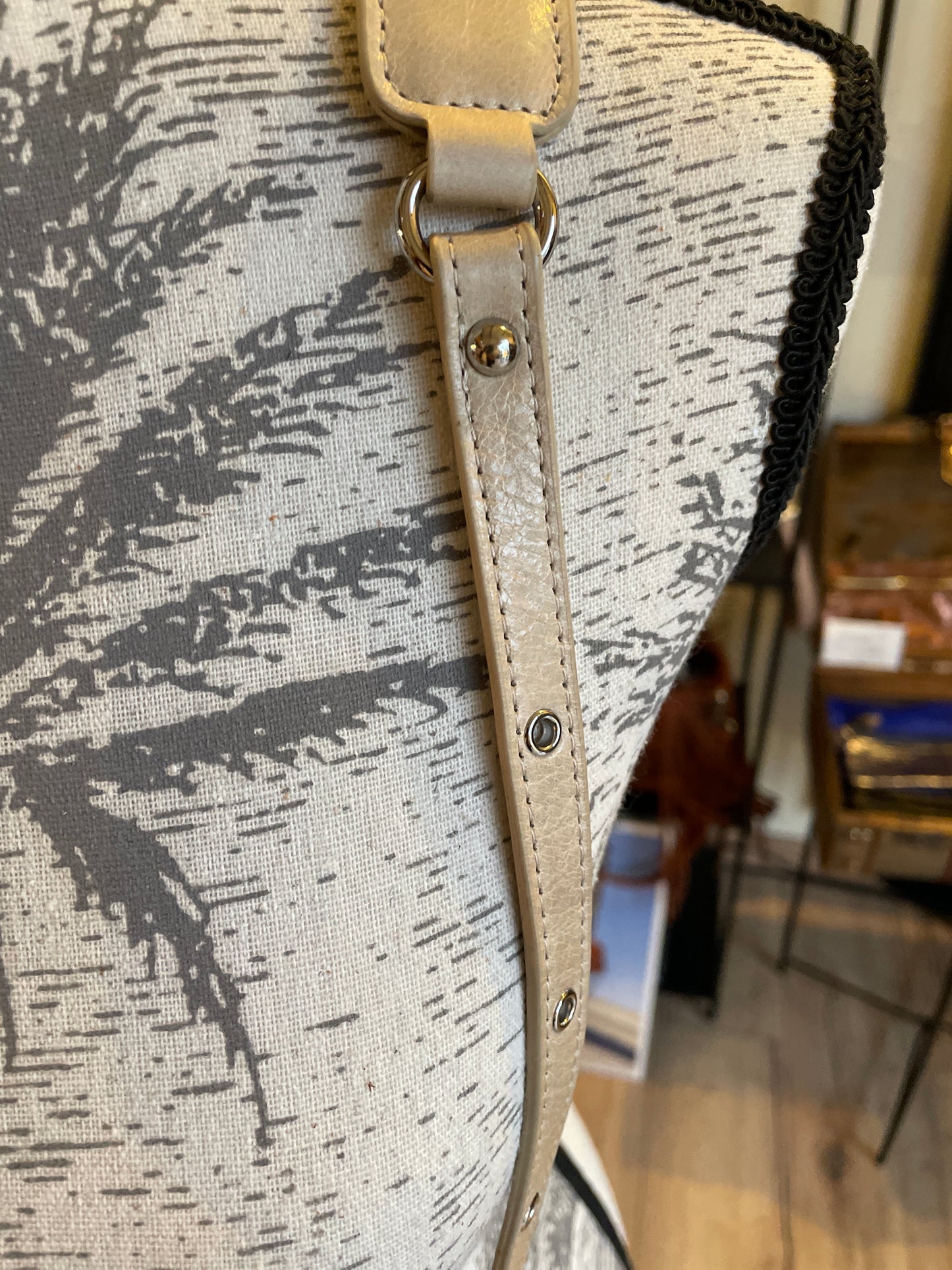 Sac Demi Lune - Rétro & Glam beige -LANCASTER -