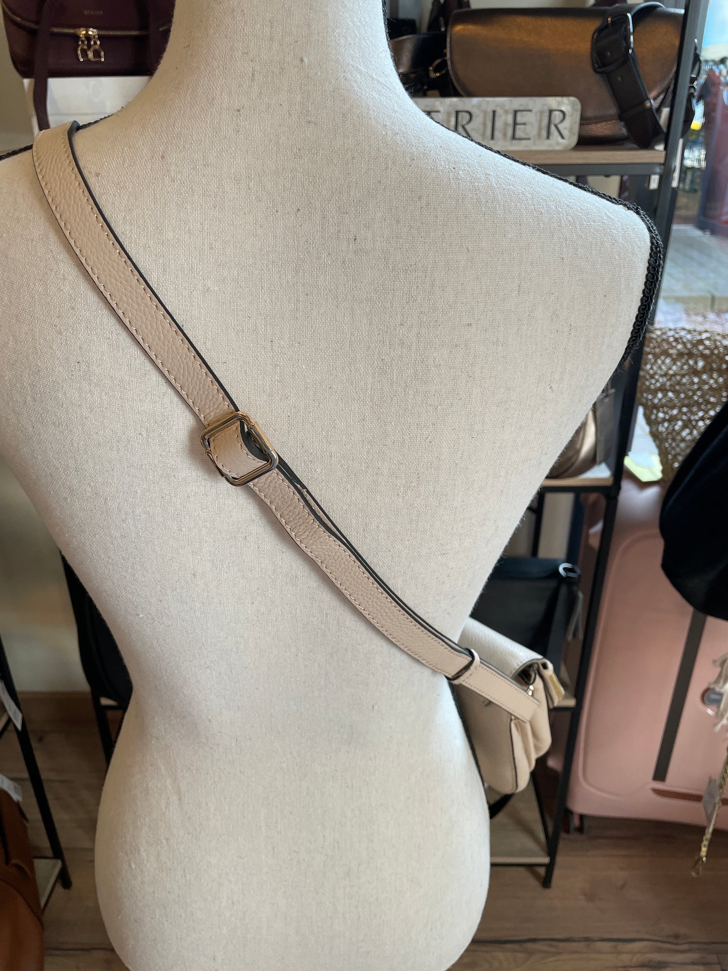 Sac bandoulière Tradition M coloris craie - ÉTRIER