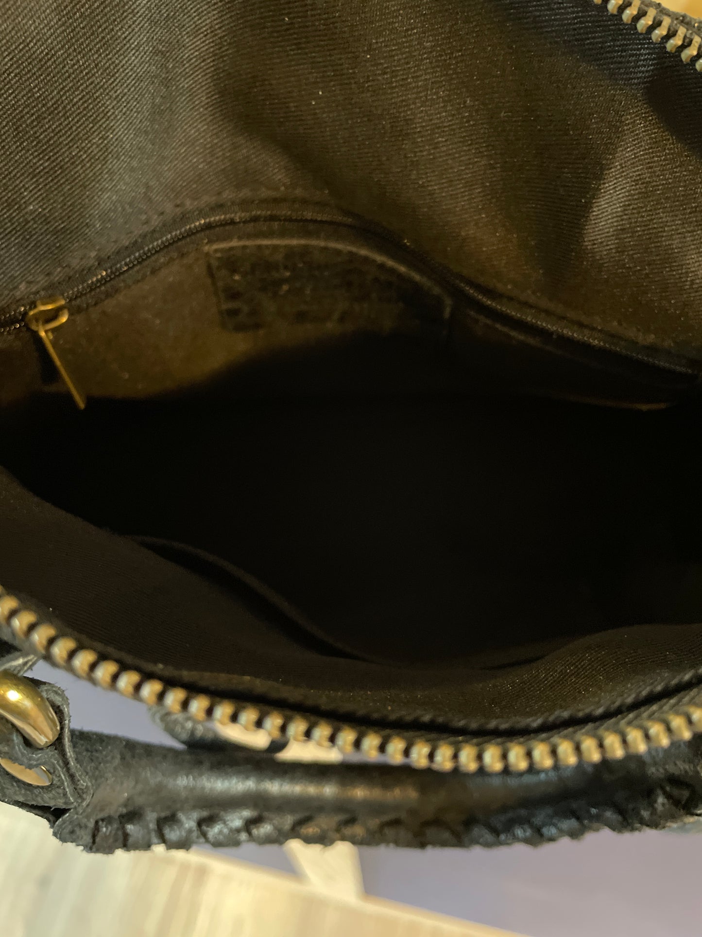 Sac Amandine Mini en cuir mat - Noir