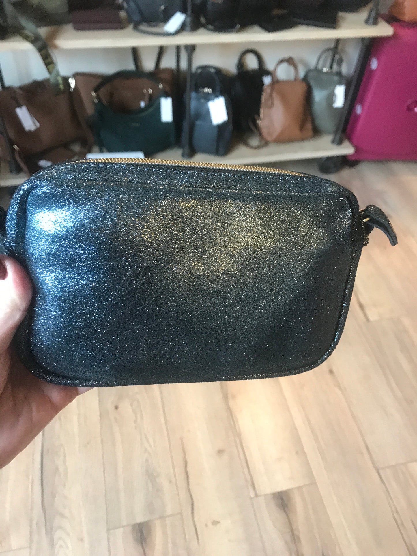 Pochette Trott X Opulence Bleu irisé - Mila Louise
