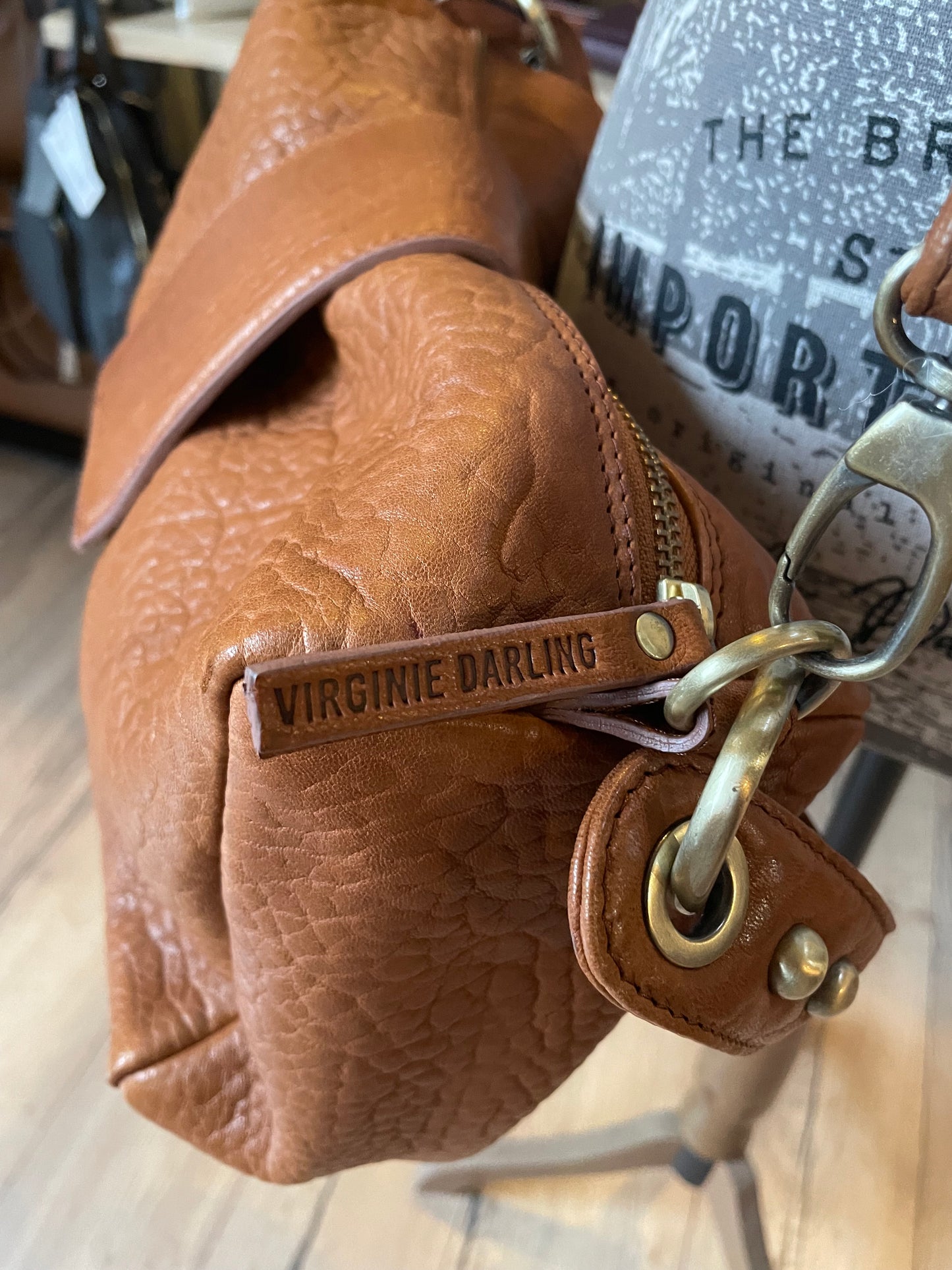 Sac Bonnie Medium Cognac - Virginie Darling