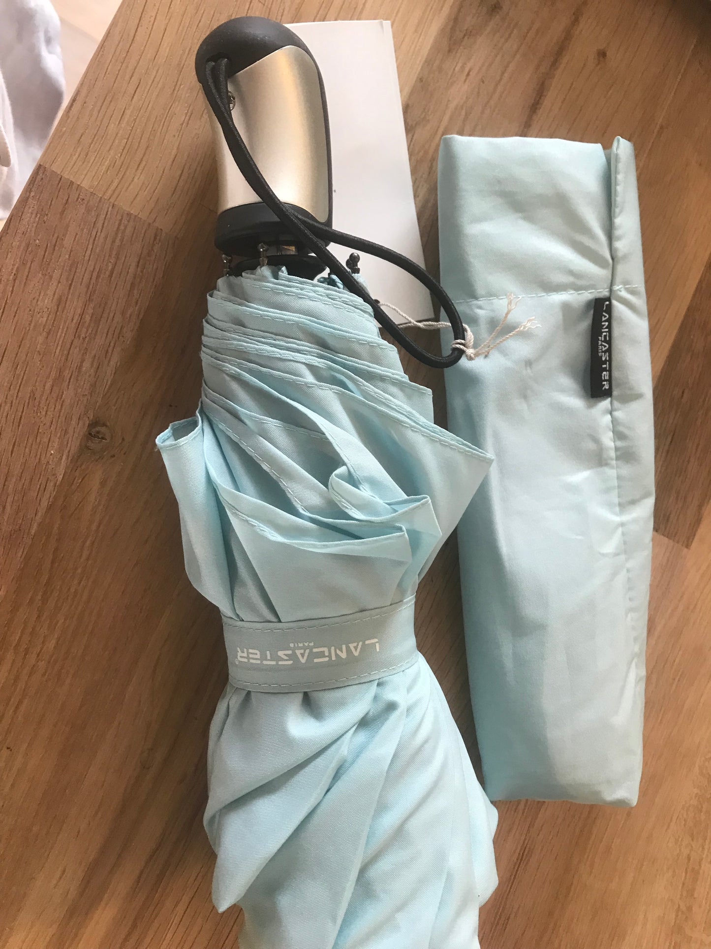 Parapluie pliant Easymatic Bleu Ciel - Lancaster