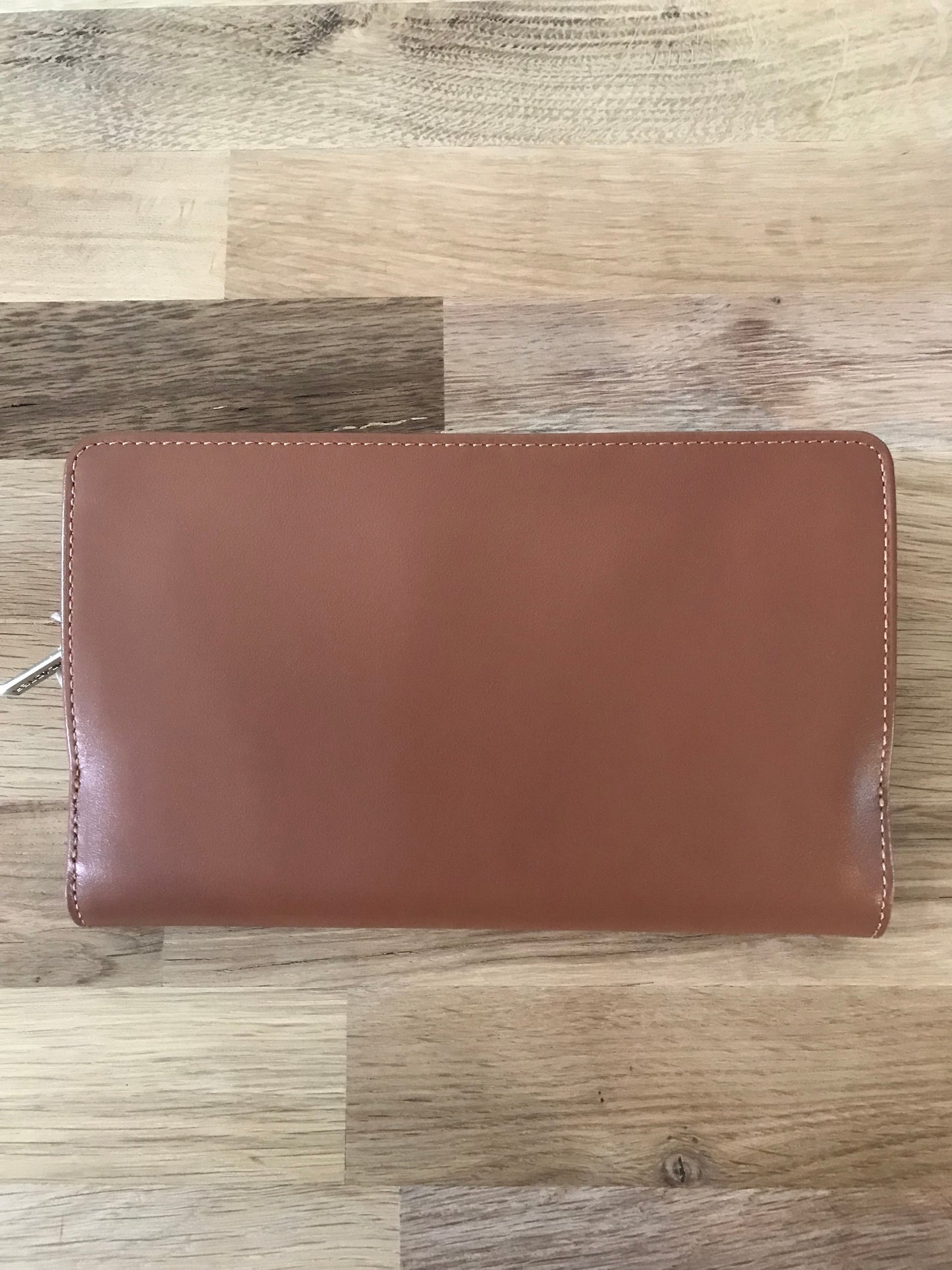 Portefeuille Compagnon en cuir lisse - ligne Paris PM- LANCASTER camel