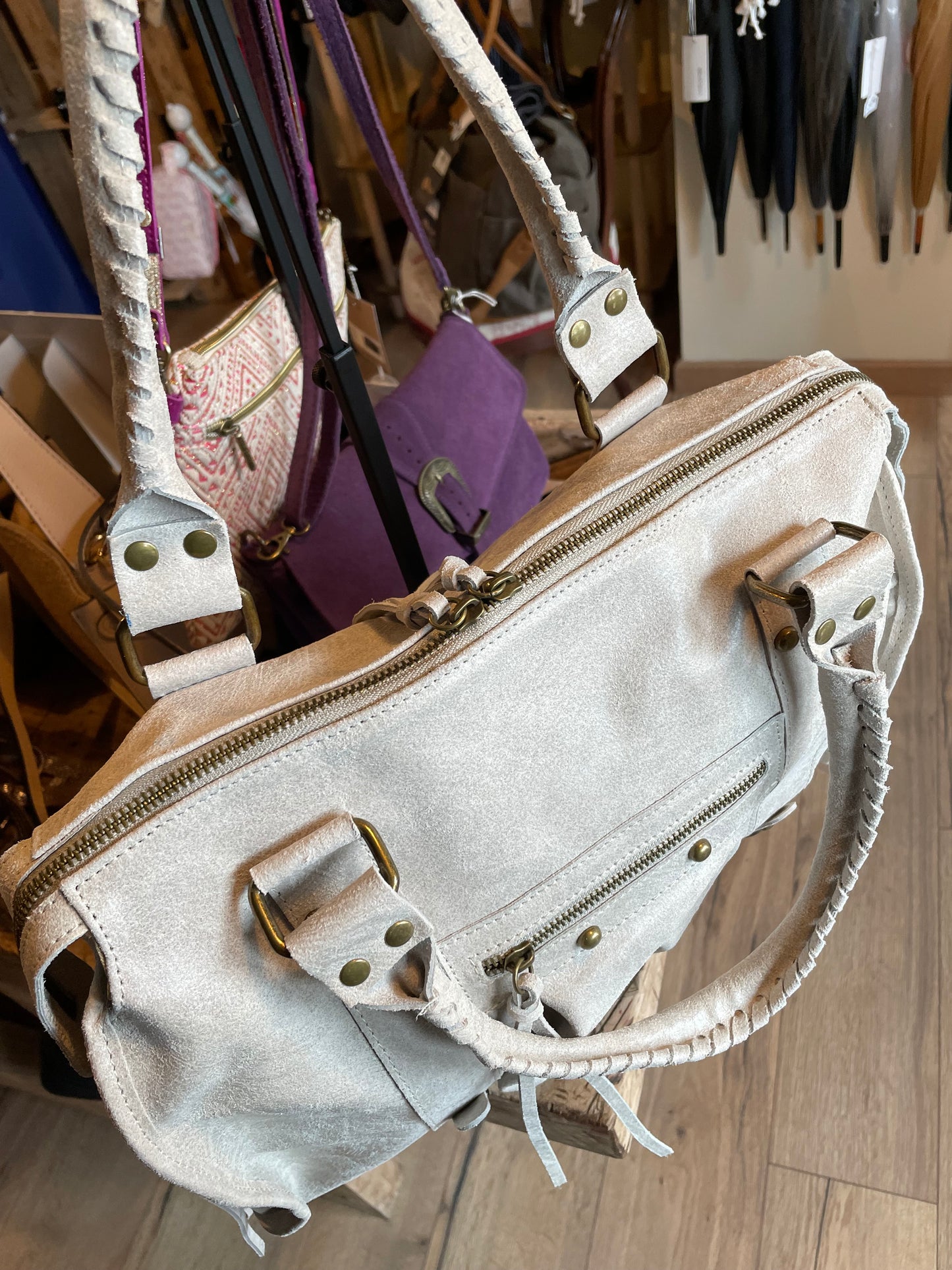 Sac Amandine écru grand format