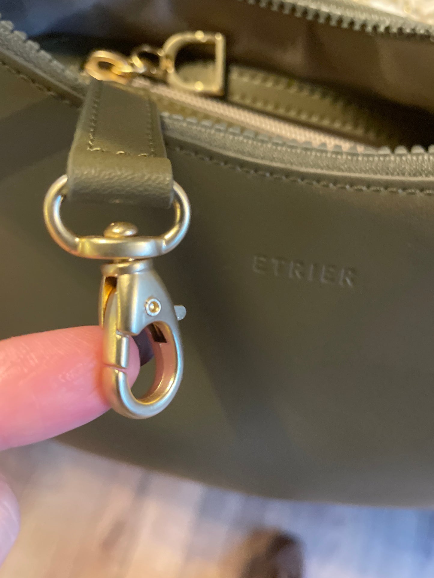 Sac en cuir Oxer coloris Argile (Étrier)