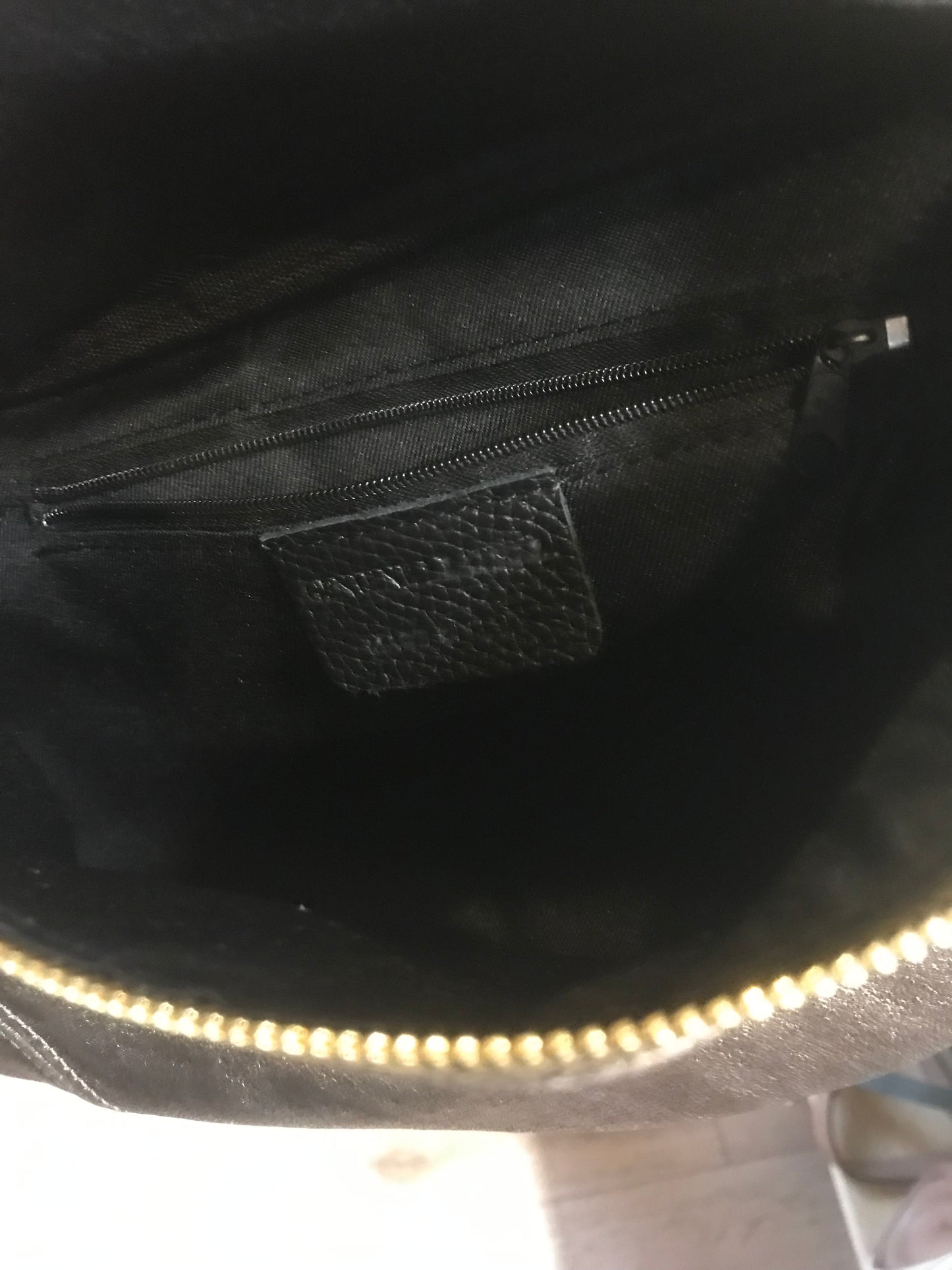 Banane XXL en cuir irisé Bronze