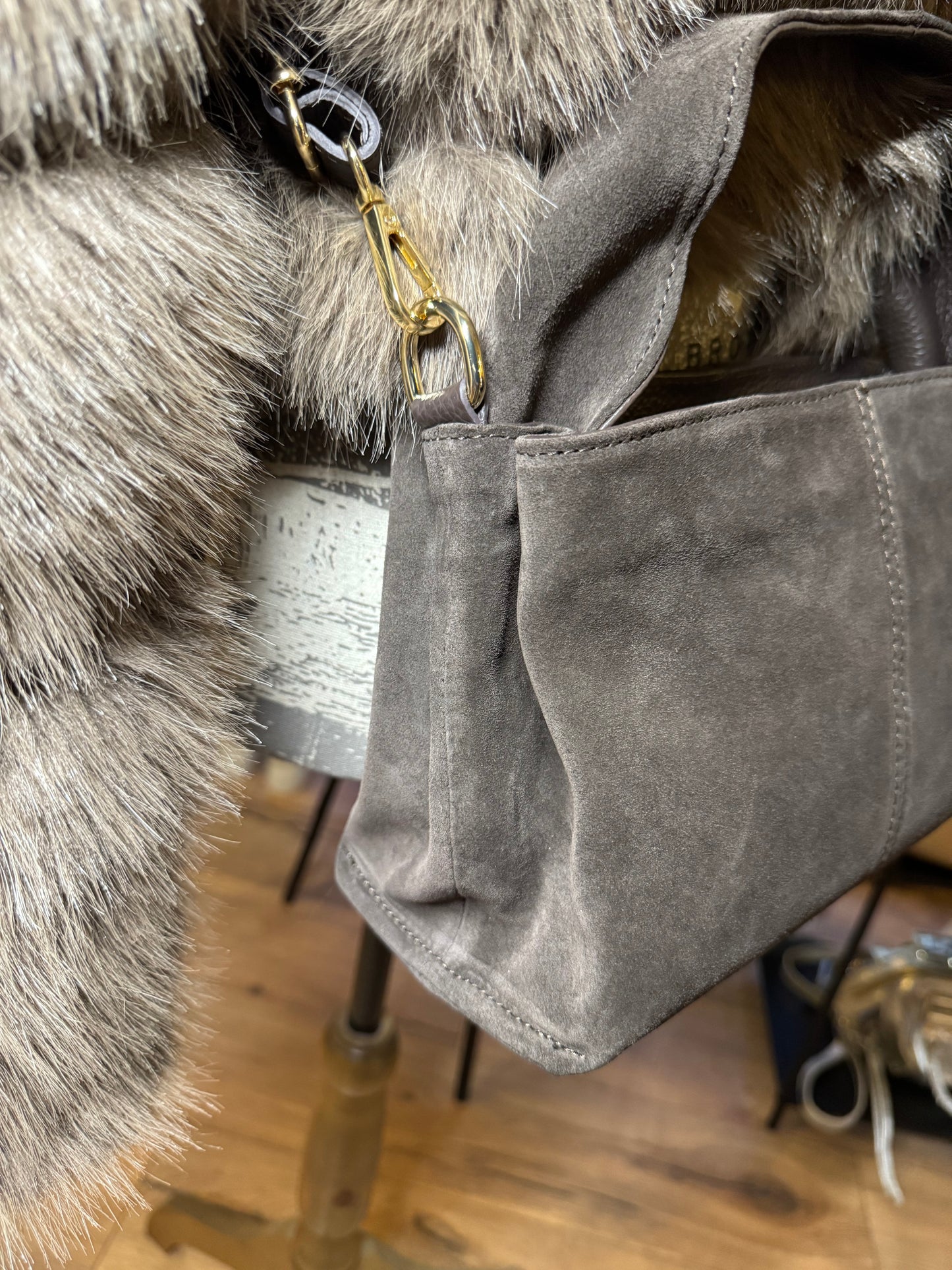 Sac Mini Pauline en coloris brun