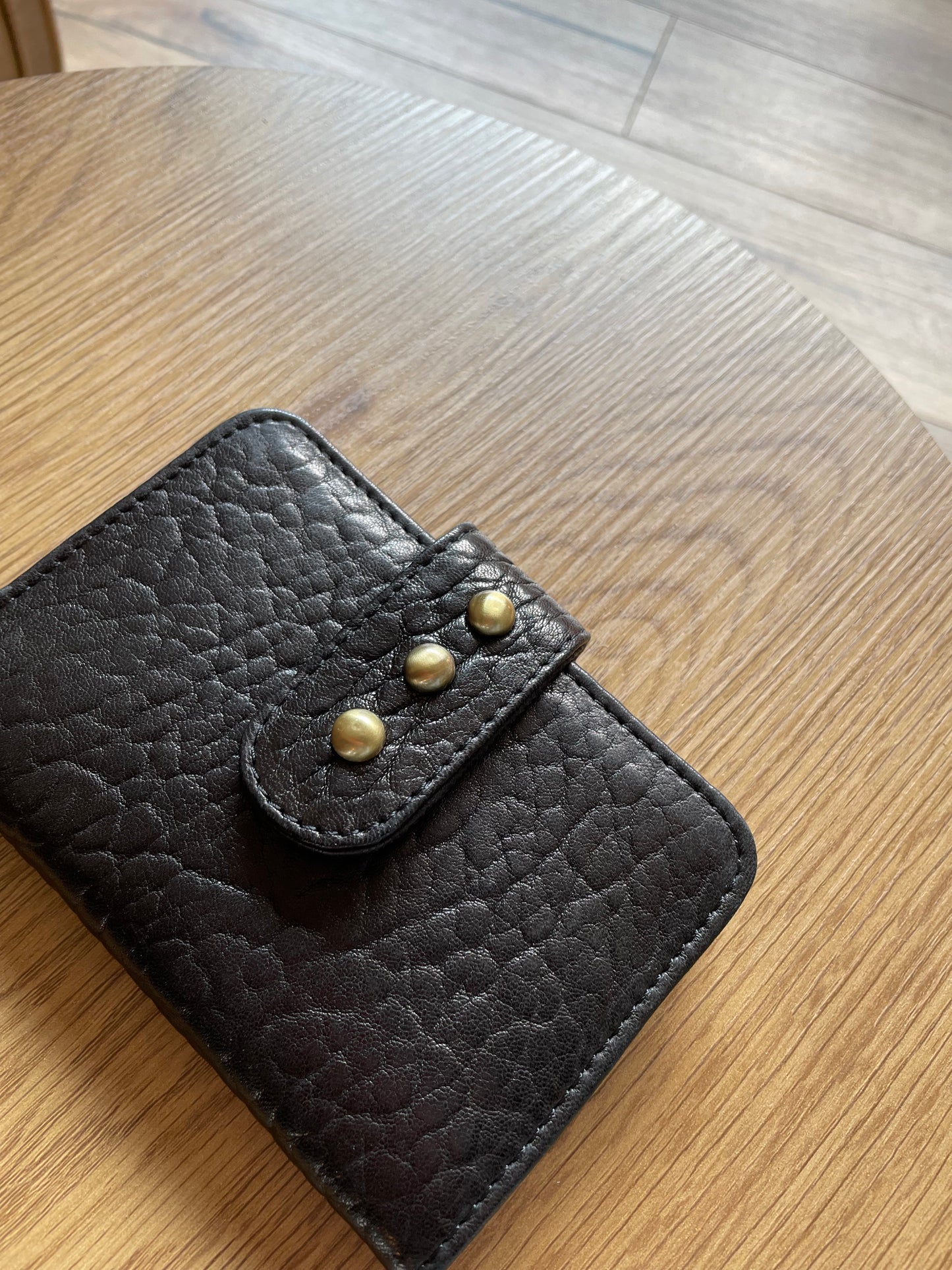 Mini Portefeuille Rock coloris noir - Virginie Darling