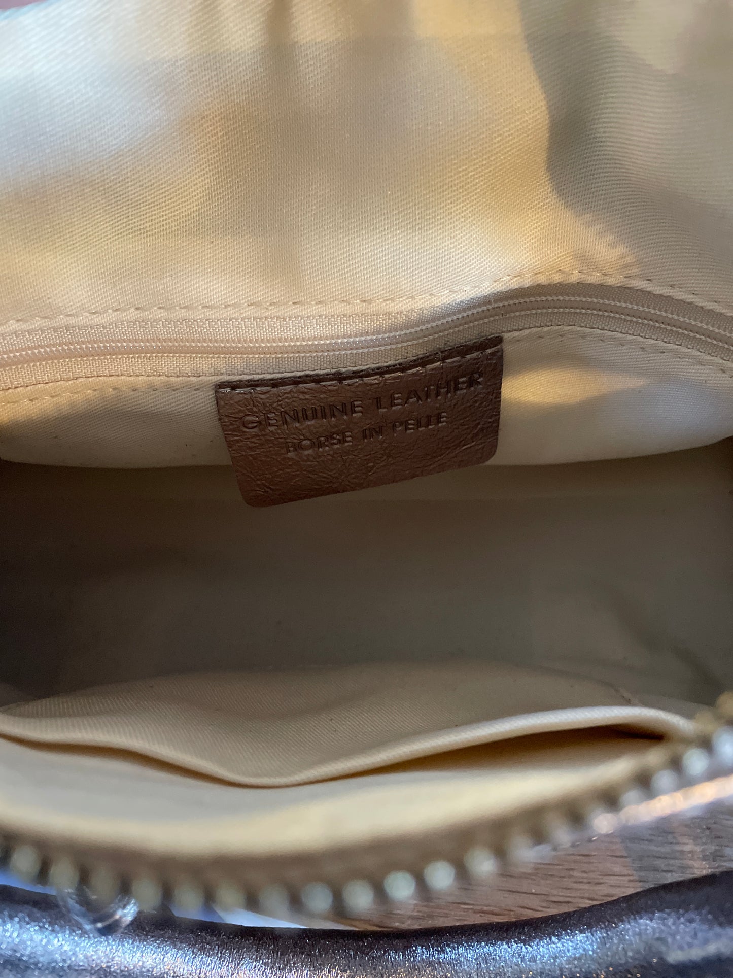 Sac Amandine mini en cuir irisé - Bronze