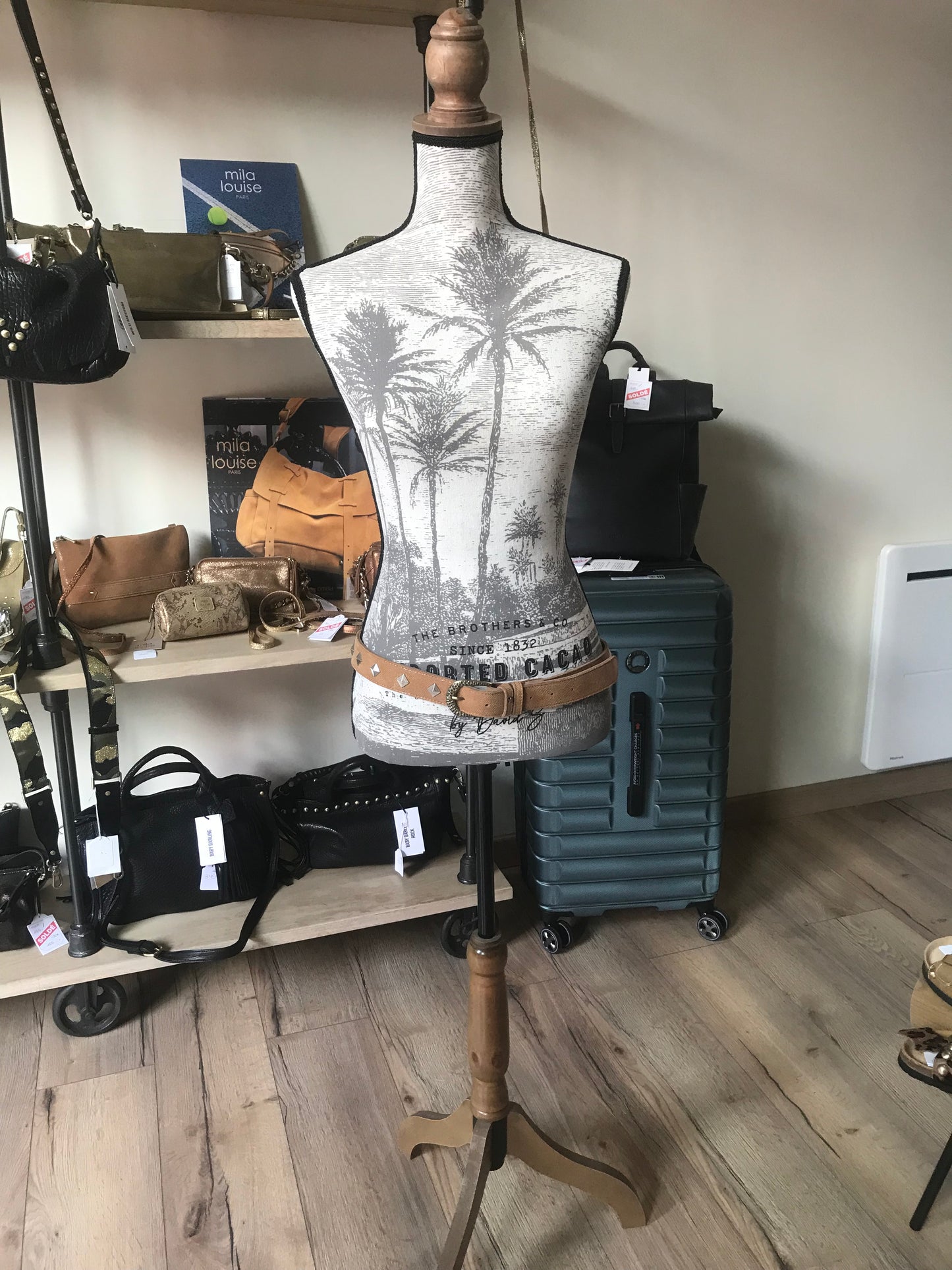 Ceinture en cuir Mila Louise camel
