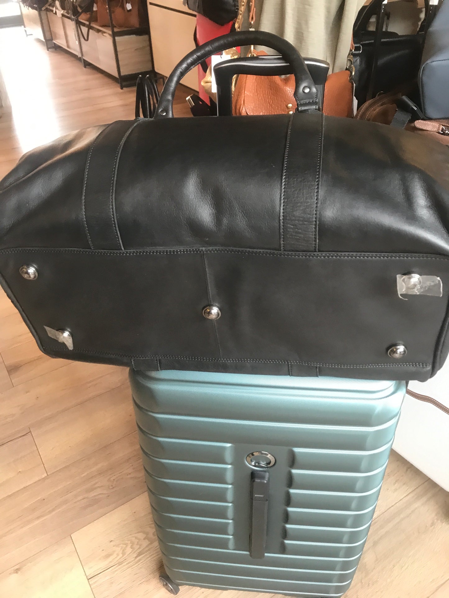 Sac de voyage en cuir noir - Greenwood