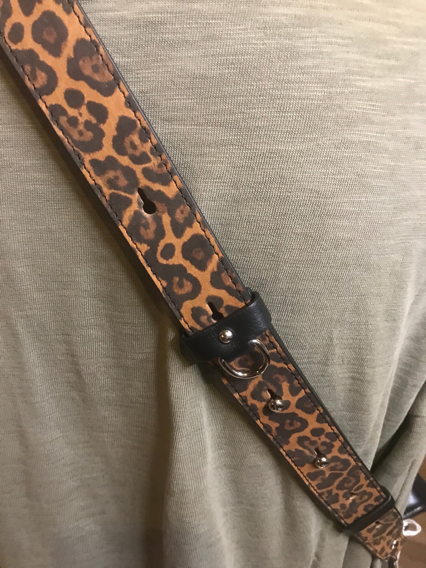 Bandoulière léopard noir - Lancaster