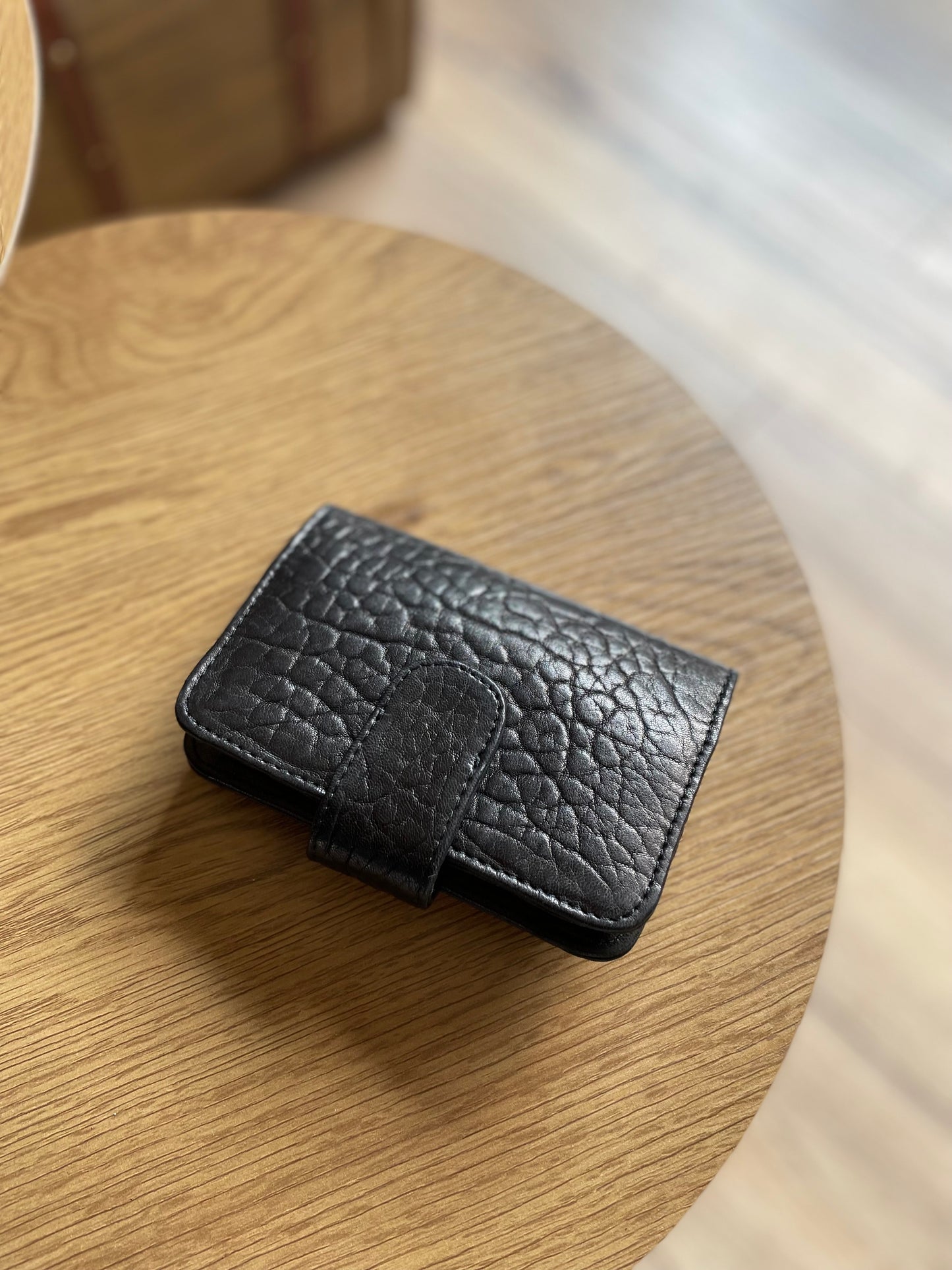 Mini Portefeuille Rock coloris noir - Virginie Darling