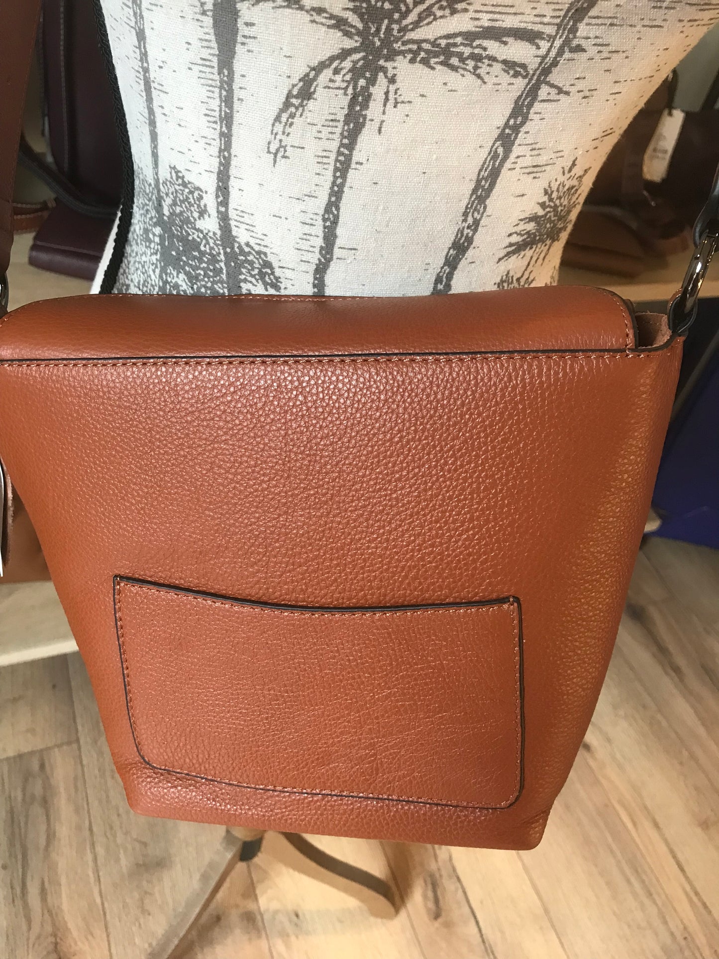 Sac porté épaule ligne Manège cuir Noisette (Étrier)