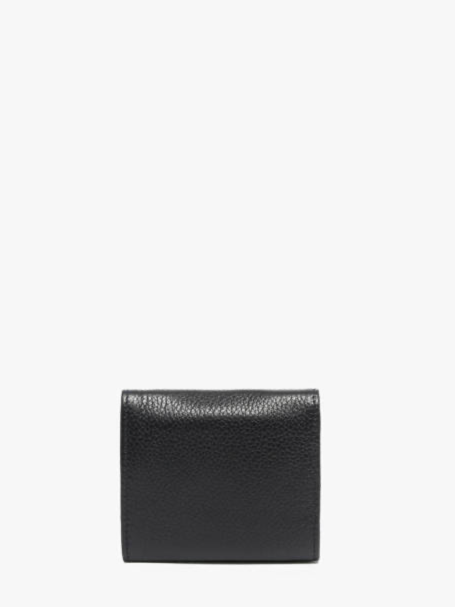 Porte-monnaie Madras cuir marine