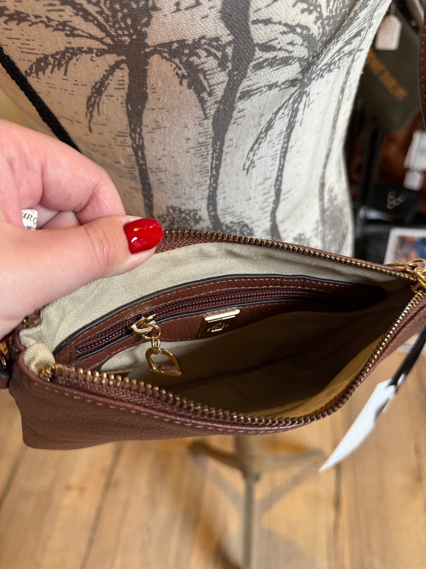 Sac bandoulière tradition châtaigne