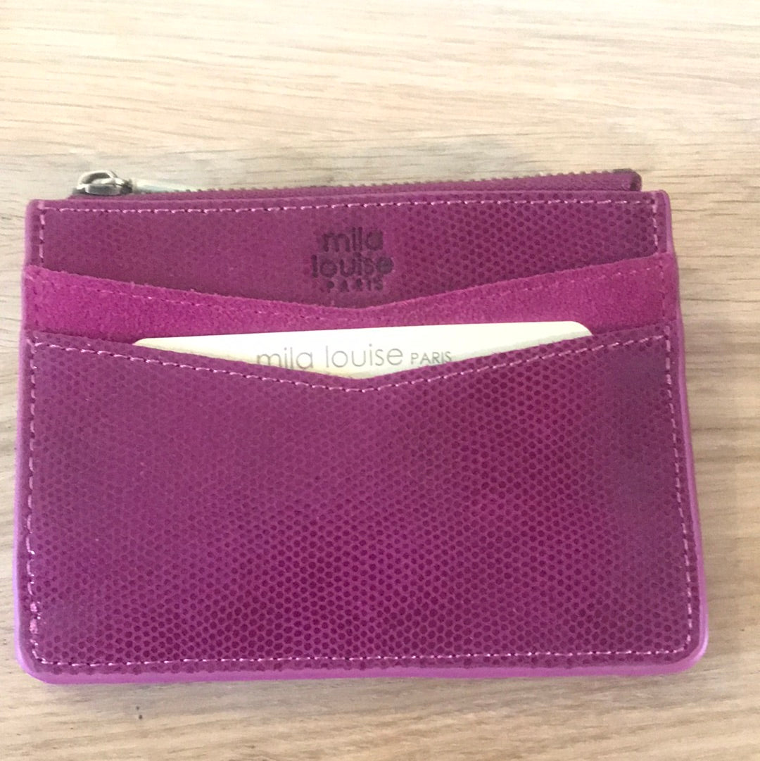 Porte monnaie / porte cartes ROLAE en cuir - Mila Louise (Différents coloris)