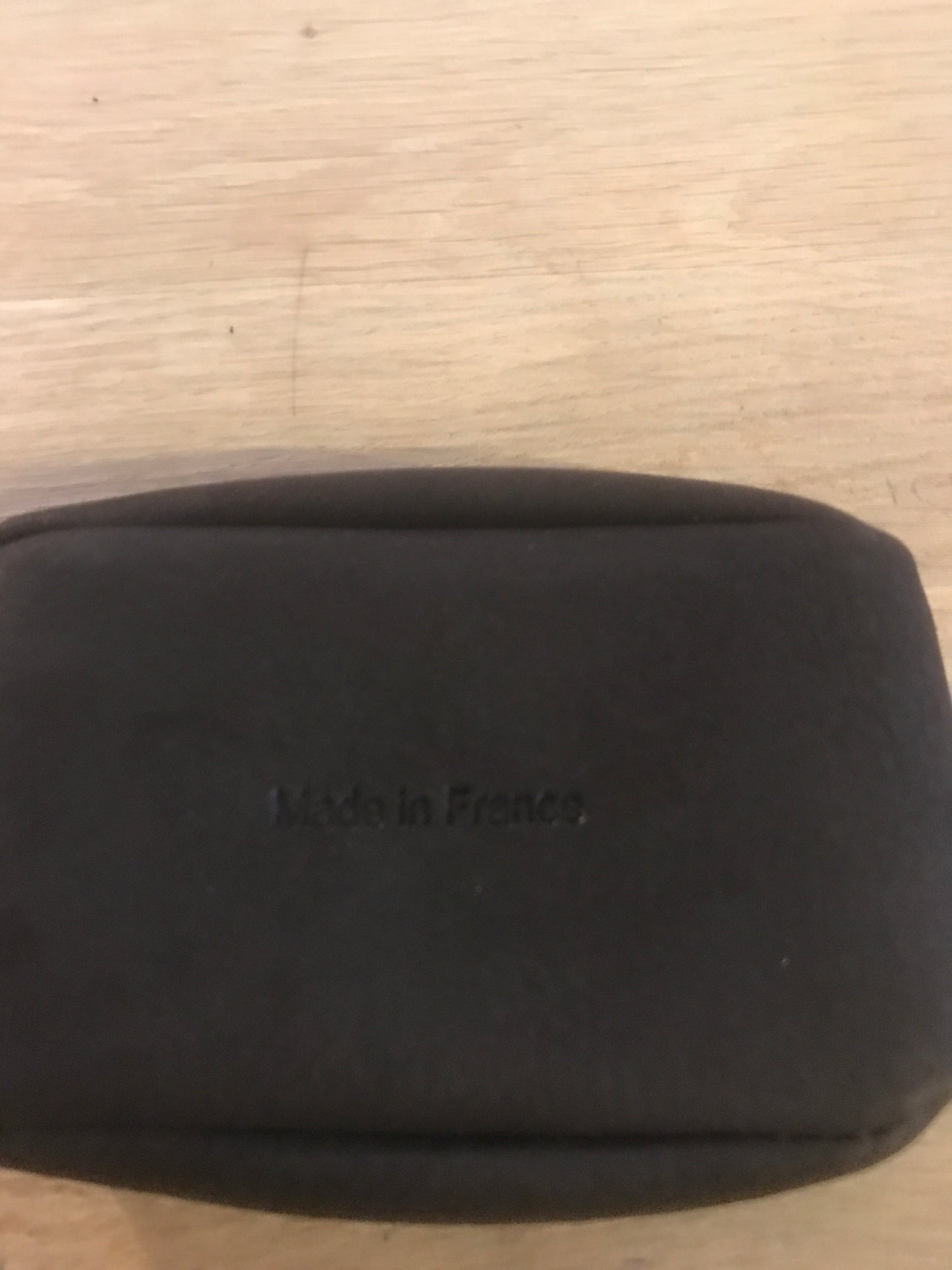 Porte-monnaie en cuir marron foncé ligne Oil- Étrier