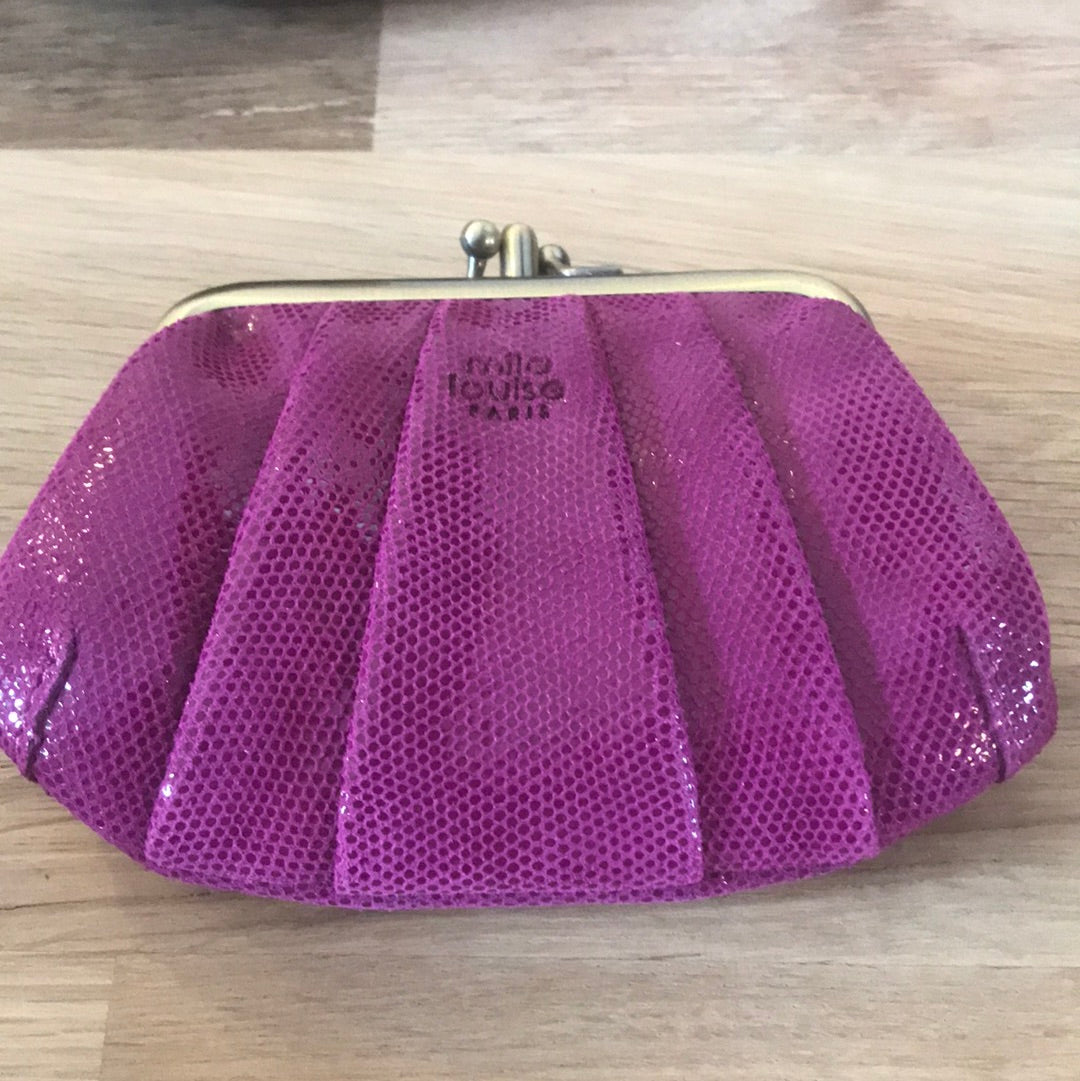 Porte monnaie bourse en cuir Mila Louise