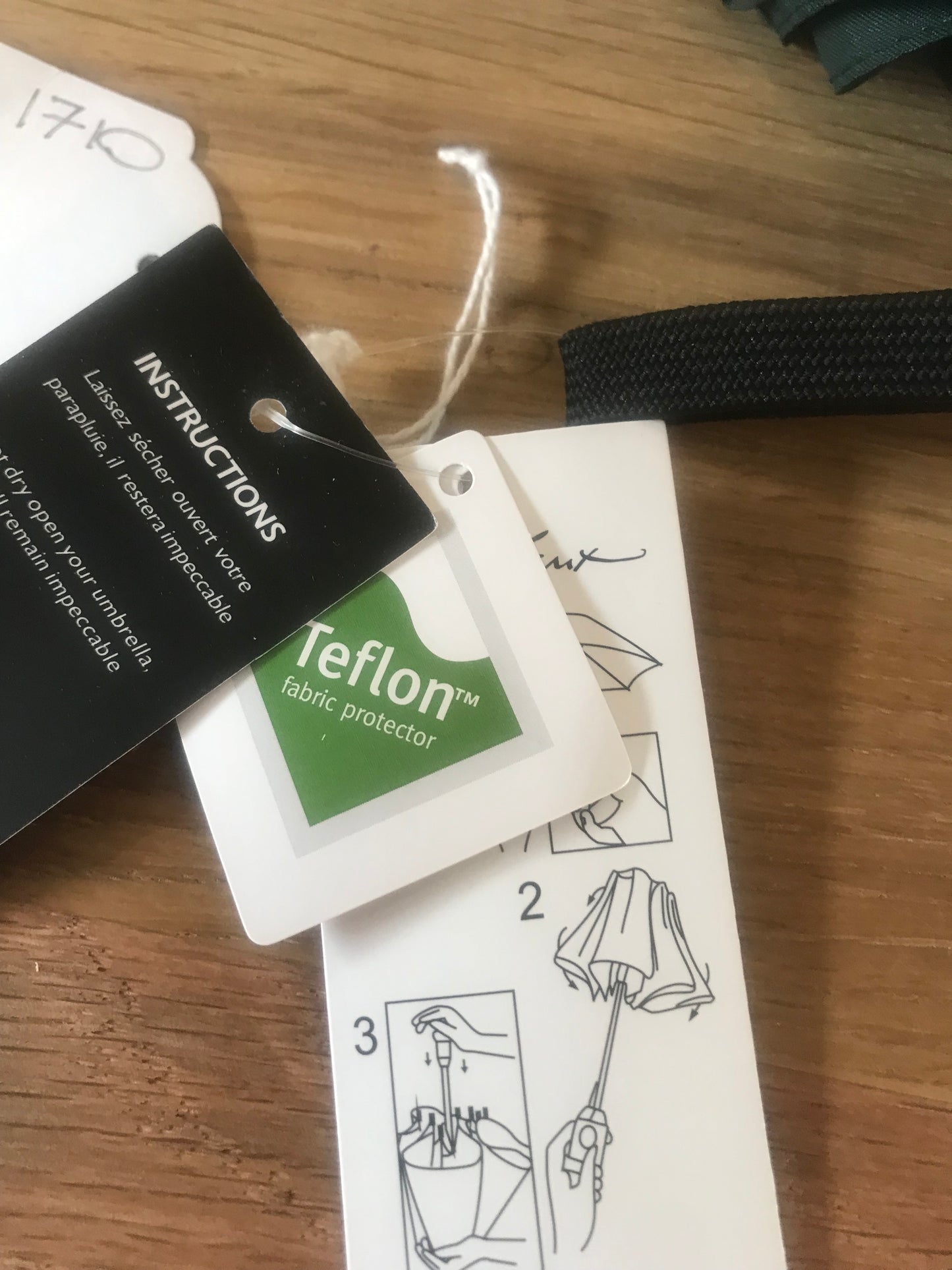 Parapluie pliant automatique vert sapin Pierre Vaux