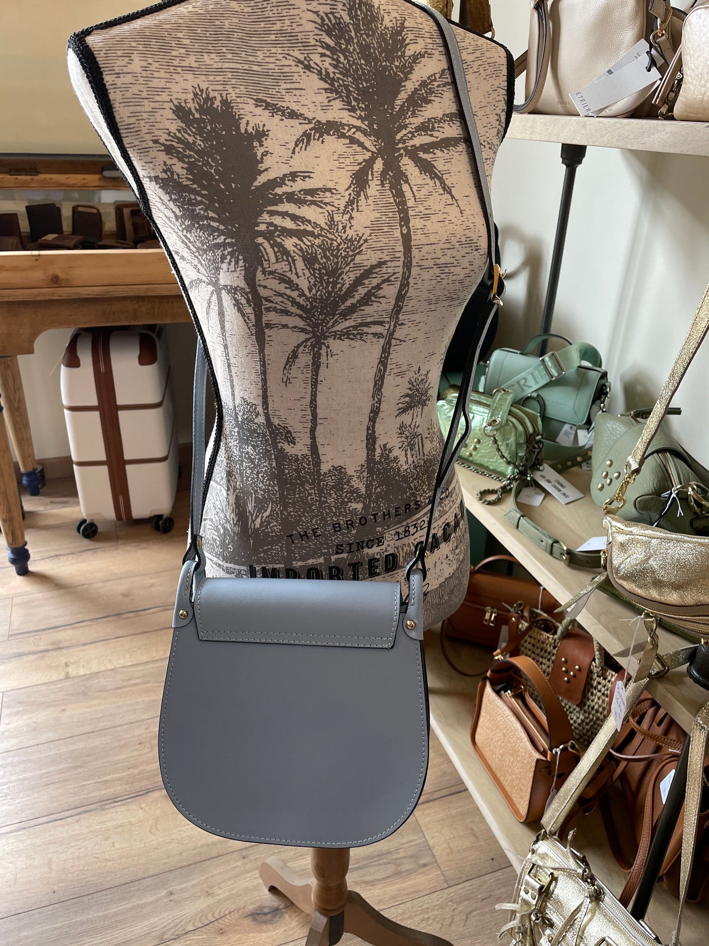 Sac Muriel en cuir - Bleu