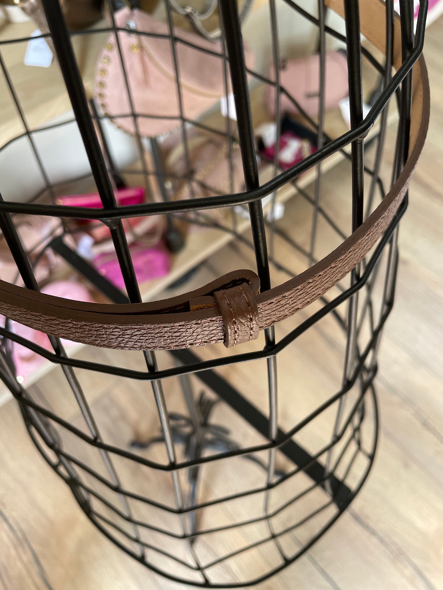Ceinture Hanna en cuir coloris marron