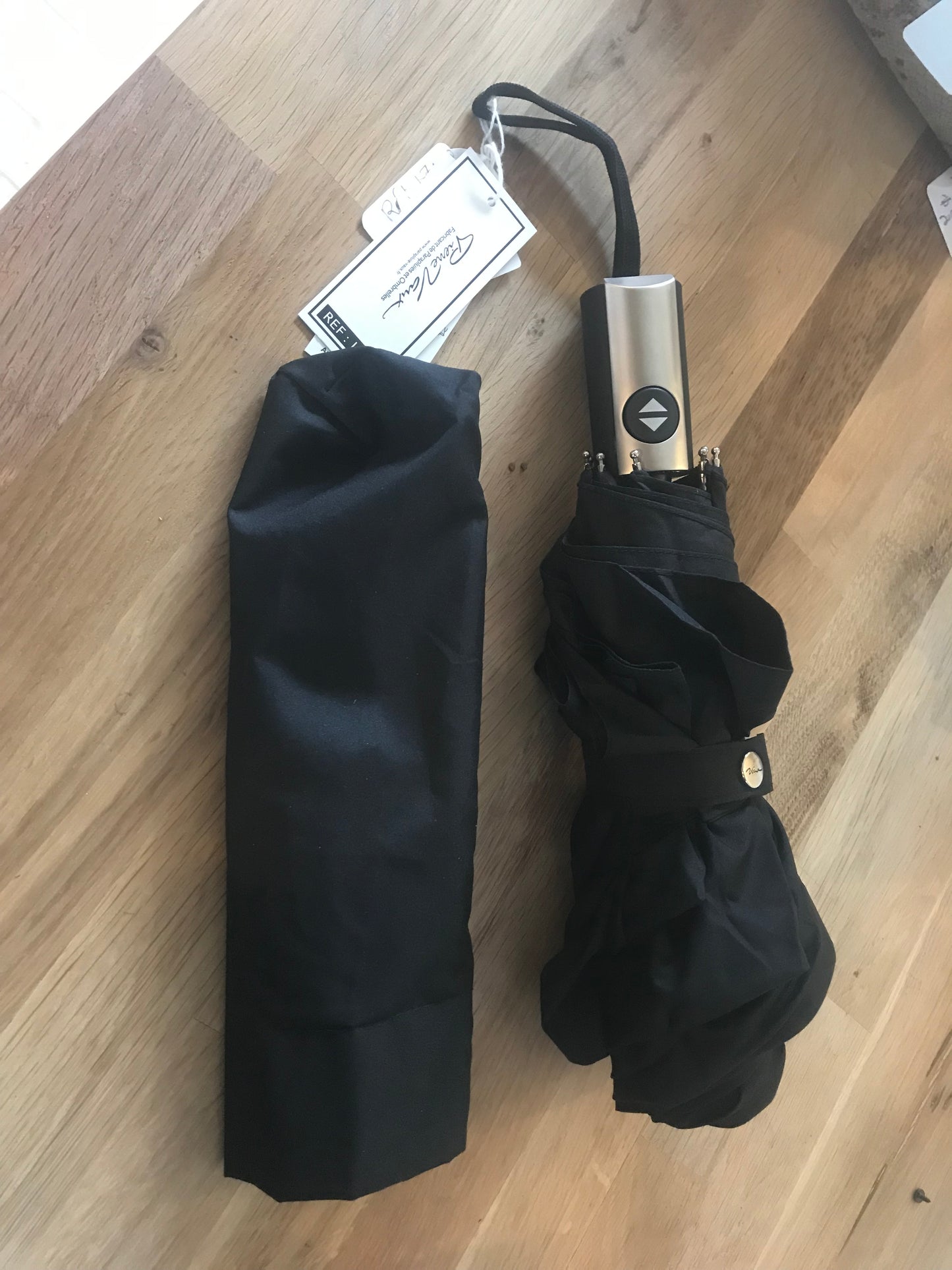 Parapluie pliant automatique Noir Pierre Vaux