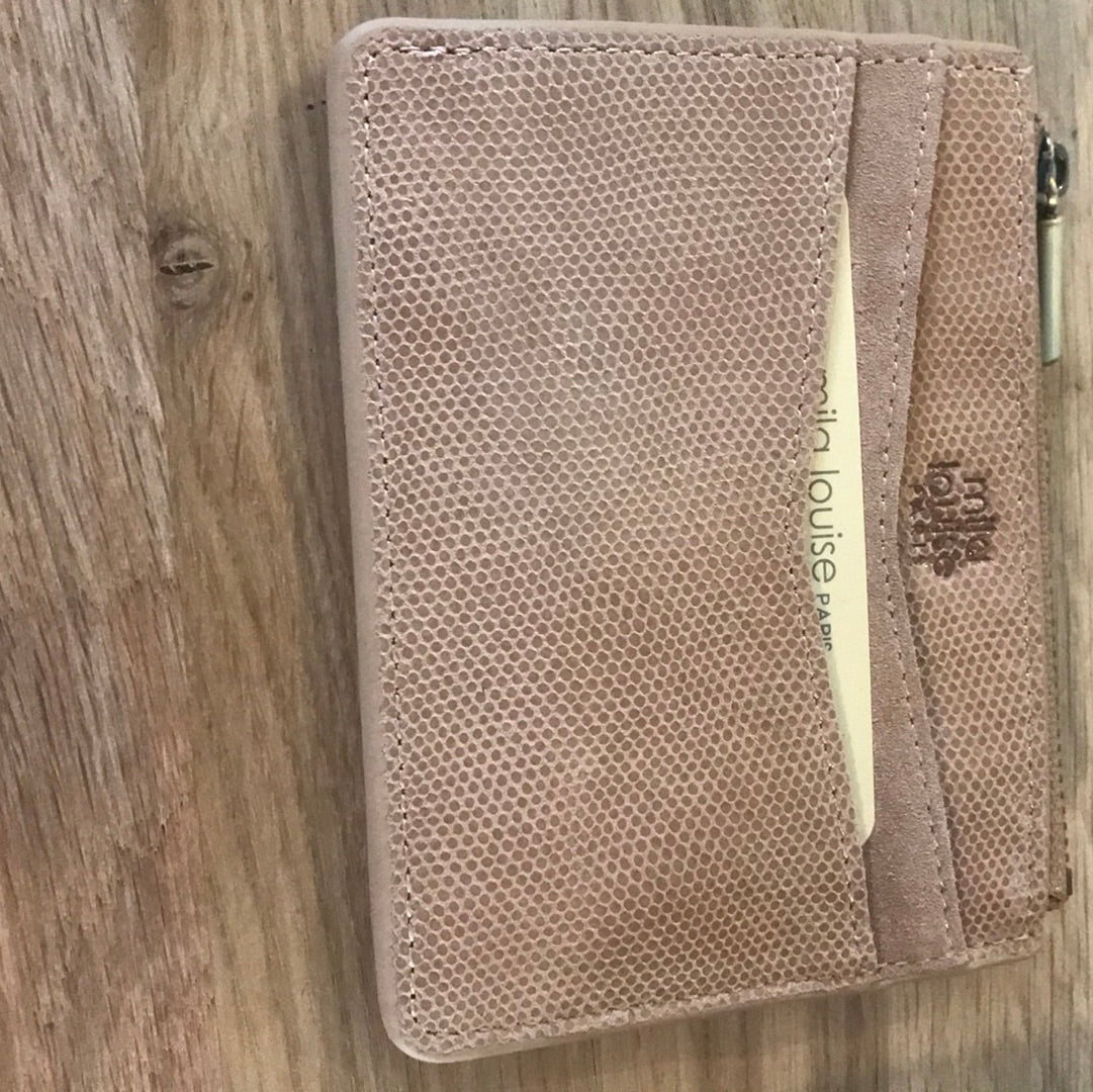 Porte monnaie / porte cartes ROLAE en cuir - Mila Louise (Différents coloris)