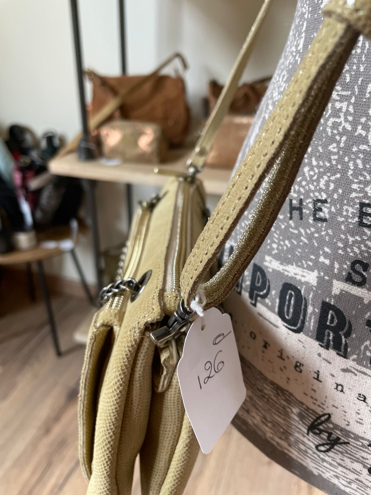 Petit sac trotteur en cuir Gold Mila Louise (ligne Palom Bav)