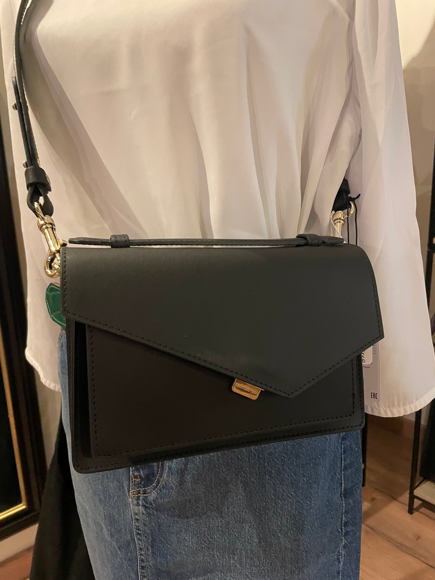 Sac Zoe x Lancaster coloris noir