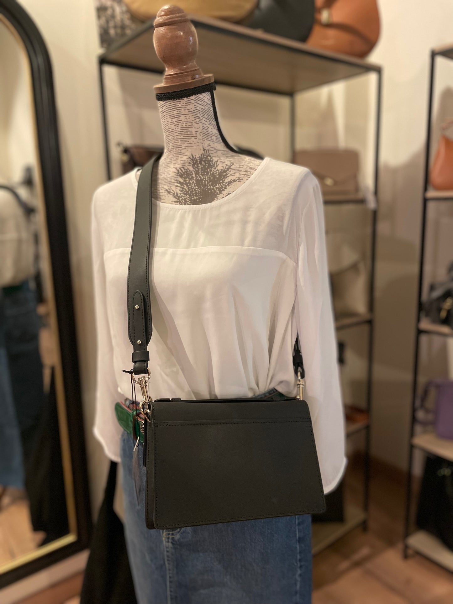 Sac Zoe x Lancaster coloris noir