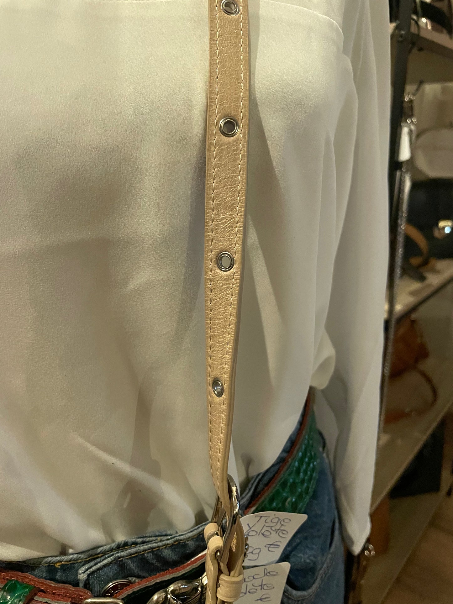 Sac Demi Lune - Rétro & Glam beige -LANCASTER -