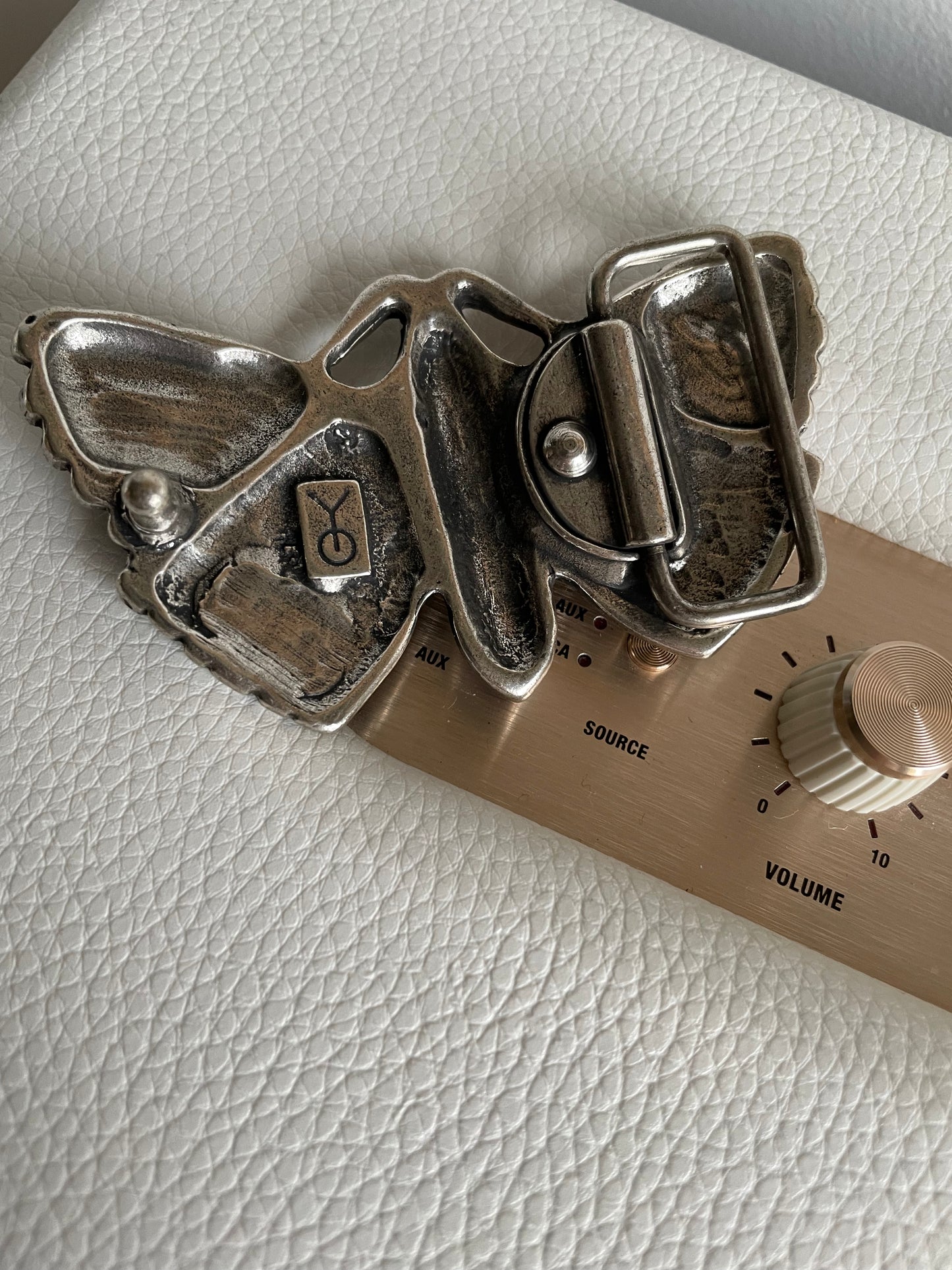 Boucle YOLETE Papillon Silver & Strass