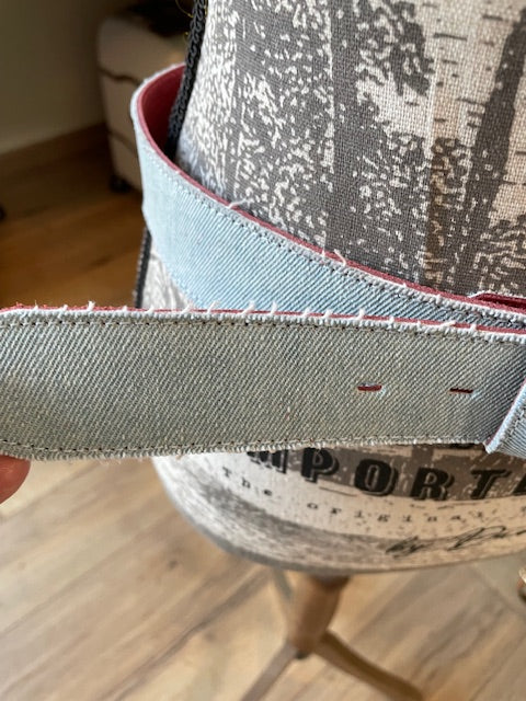 Tige jeans doublée cuir - YOLETE