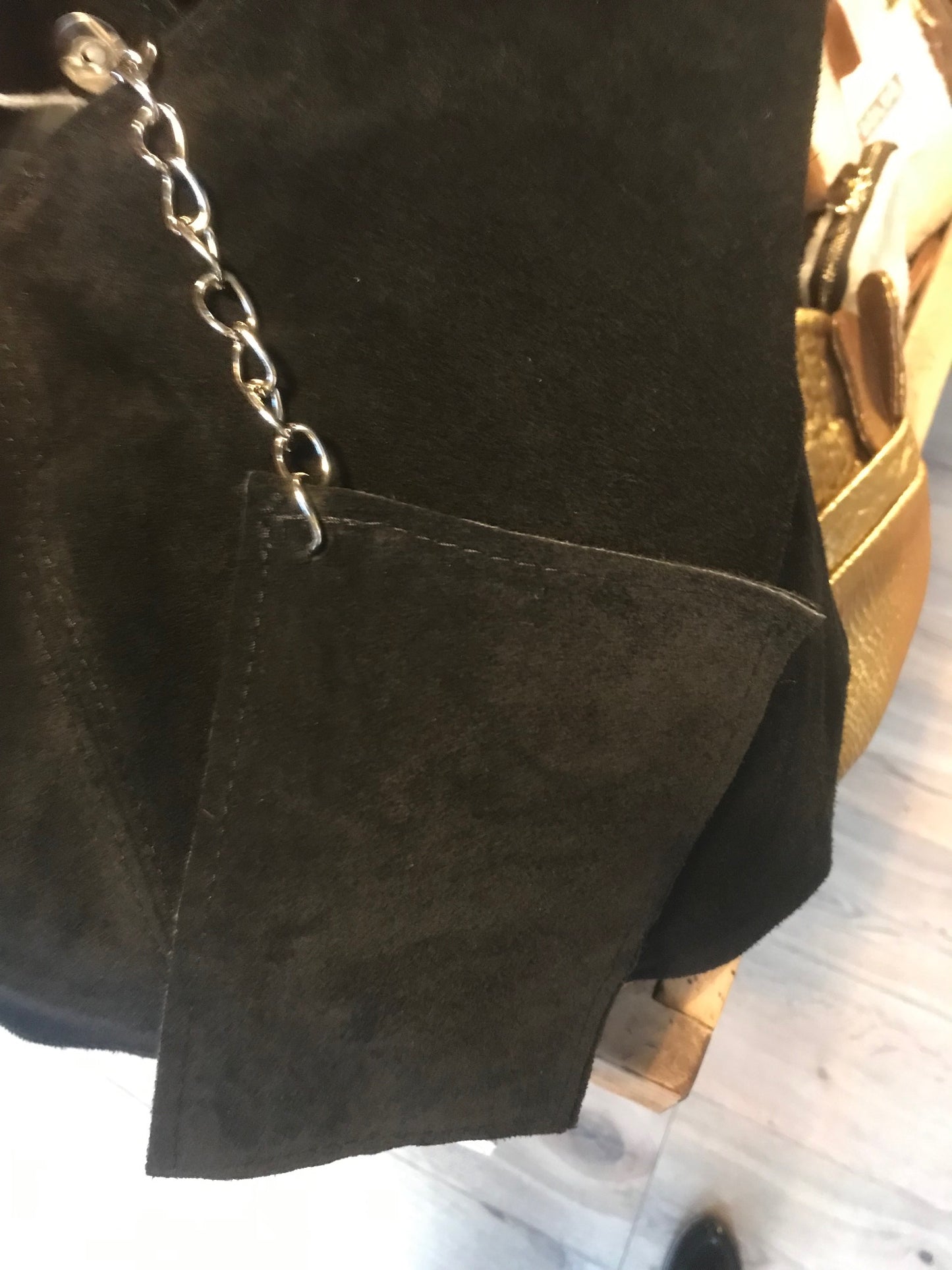 Sac Fourre-tout en daim noir