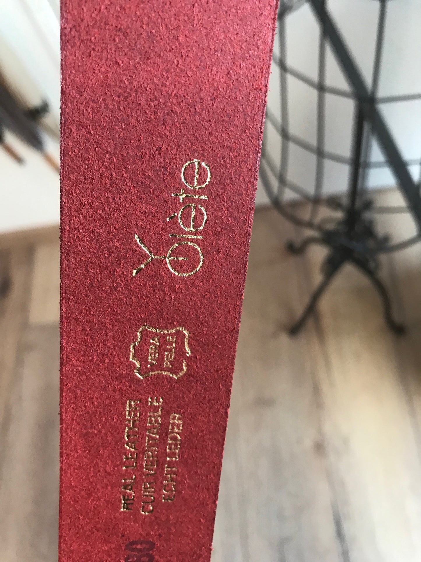 Tige YOLETE en cuir Laminati noire