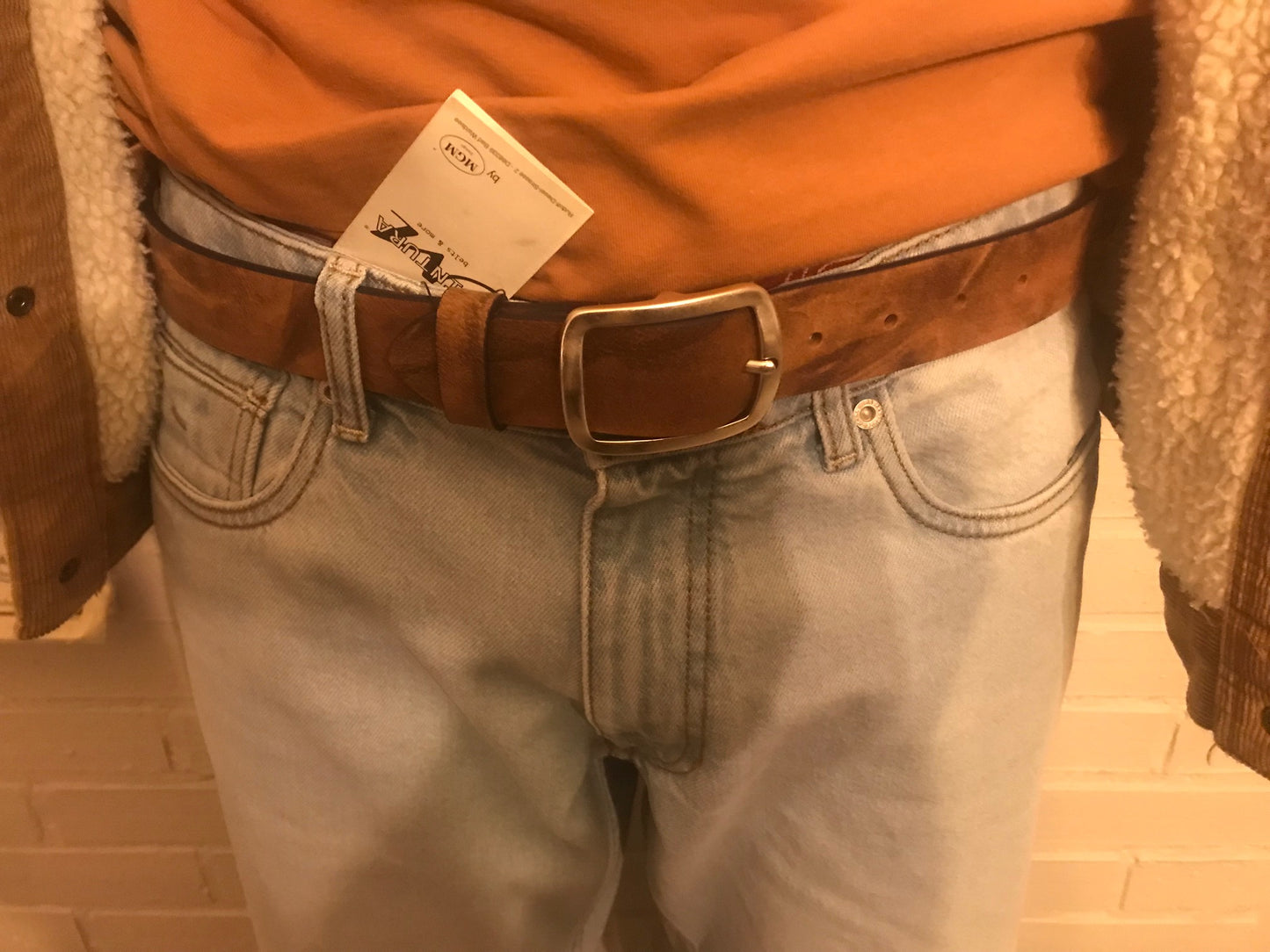 Ceinture mixte en cuir "Pierre"